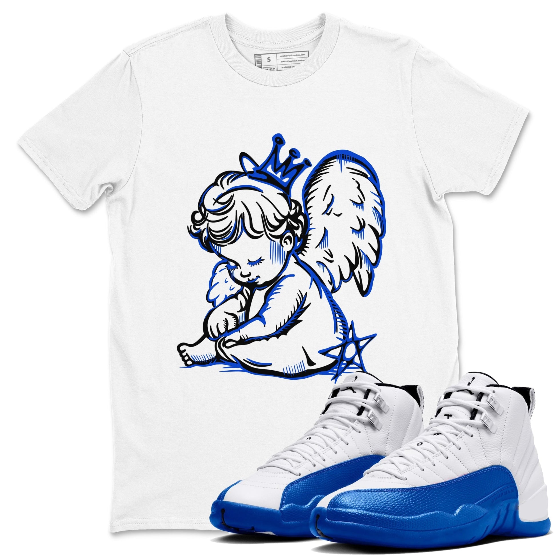 Neon Angel Sneaker Tees - Air Jordan 12 Blueberry