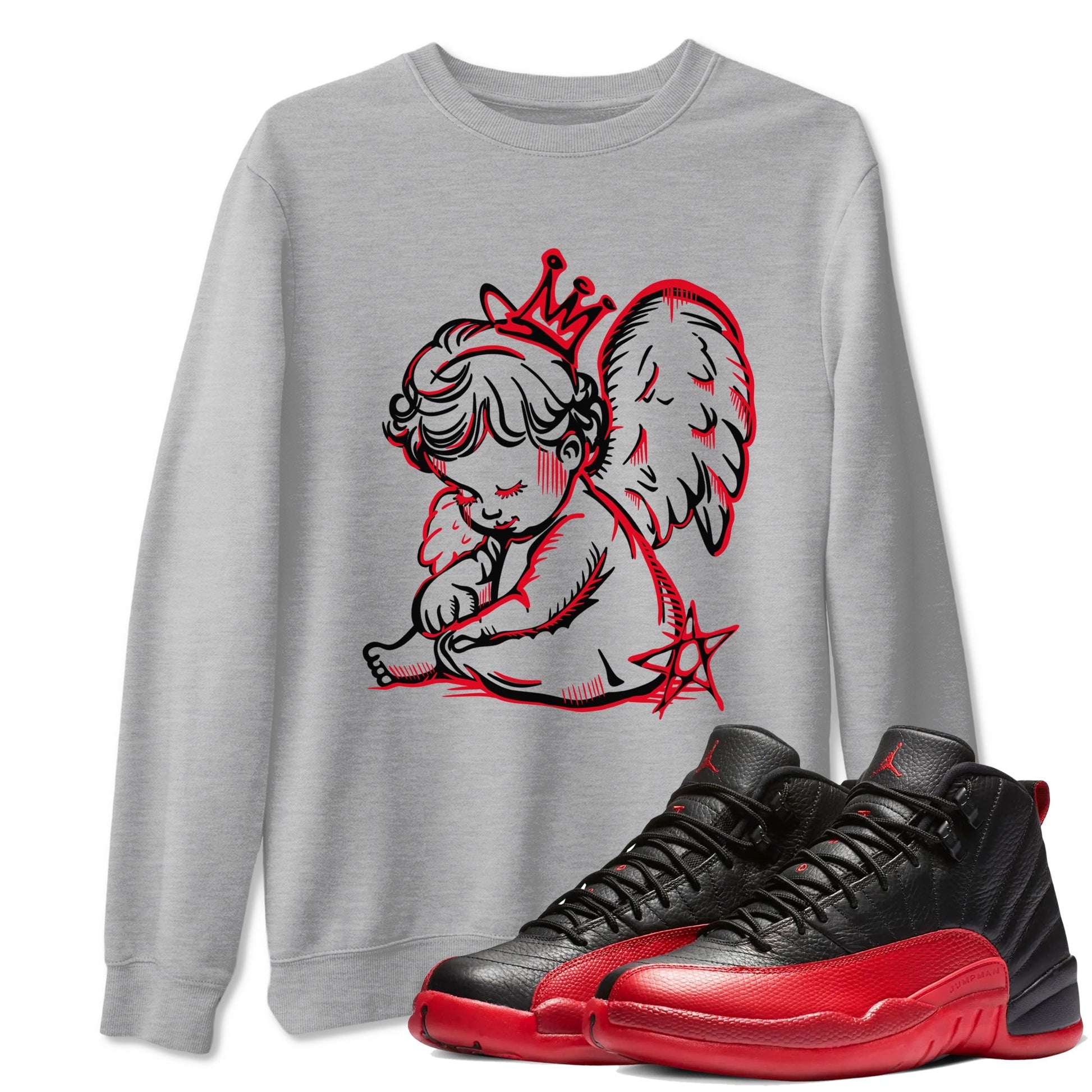 Neon Angel Sneaker Tees - Air Jordan 12 Flu Game
