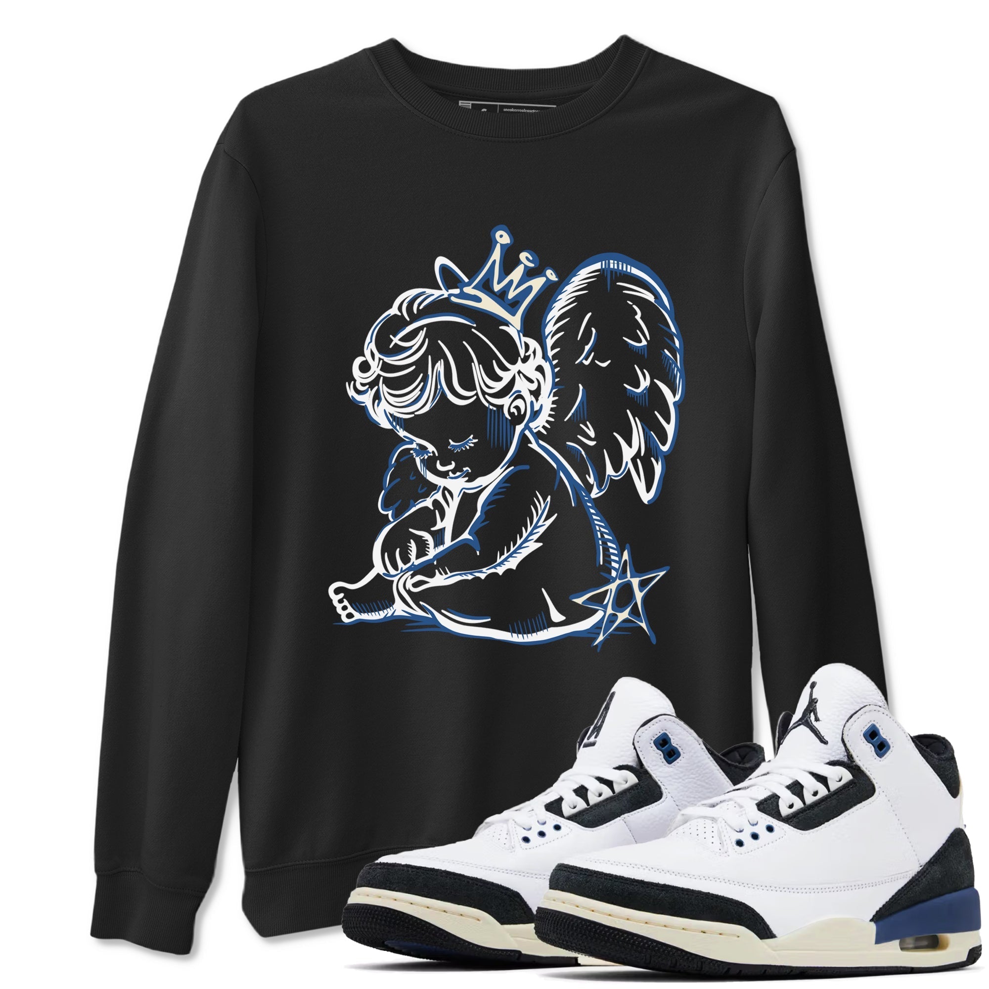 Neon Angel Sneaker Tees - Air Jordan 3 A Ma Maniere x Diffused Blue
