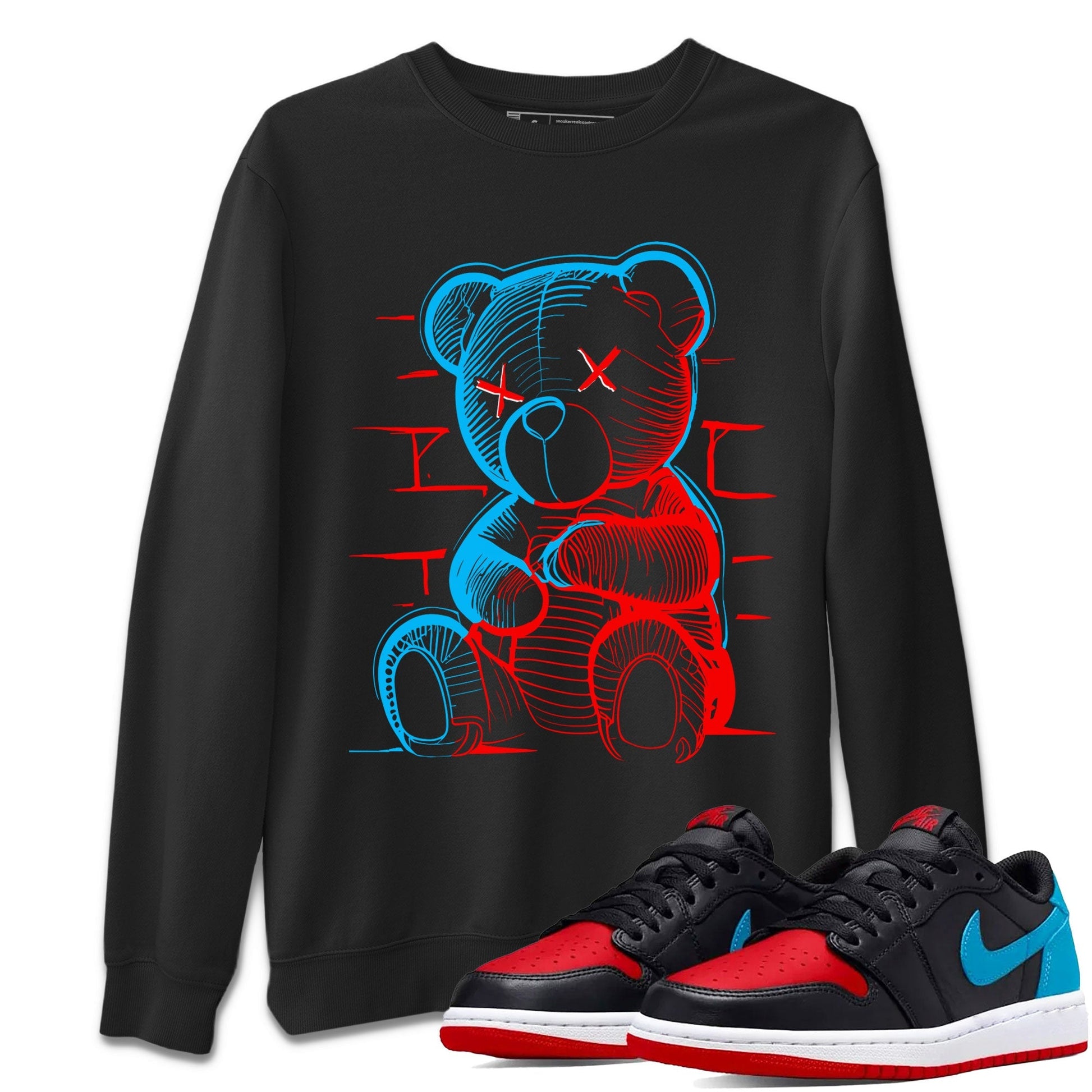 Neon Bear Unisex Tops - Air Jordan 1 UNC to Chicago