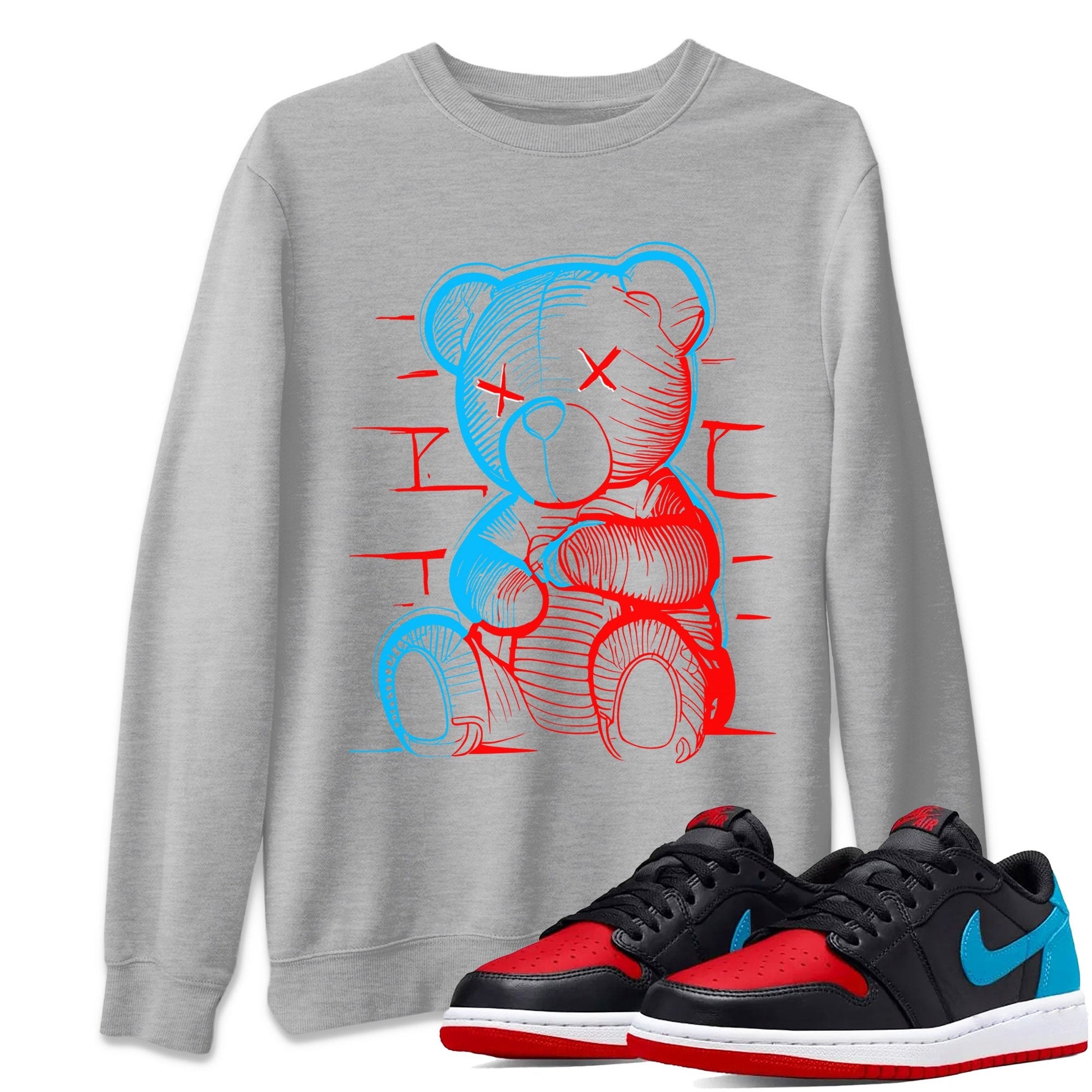 Neon Bear Unisex Tops - Air Jordan 1 UNC to Chicago