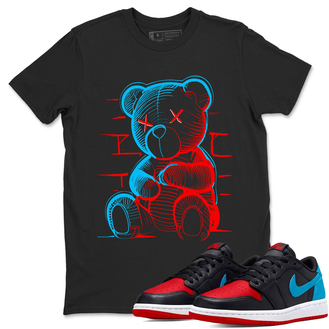 Neon Bear Unisex Tops - Air Jordan 1 UNC to Chicago