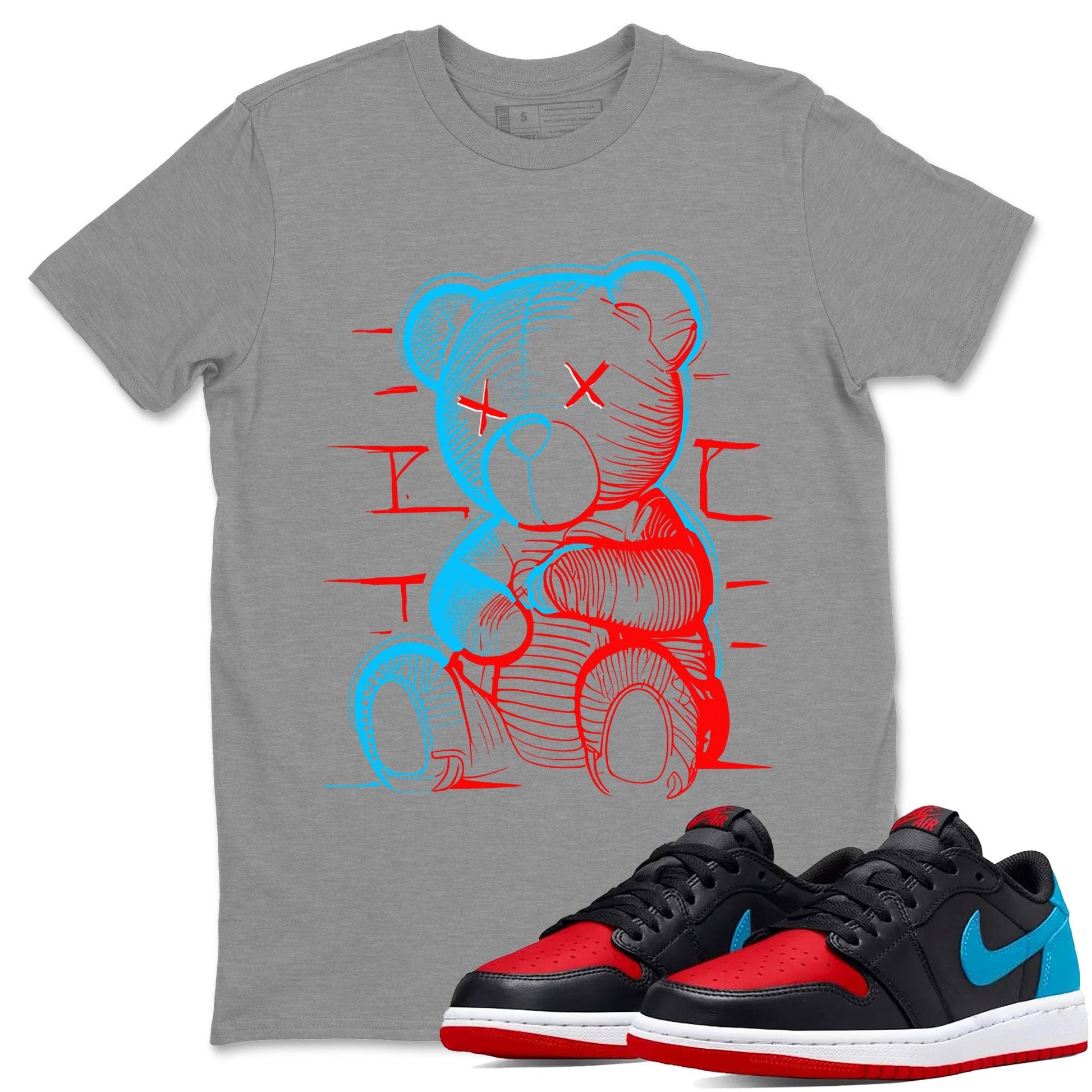 Neon Bear Unisex Tops - Air Jordan 1 UNC to Chicago
