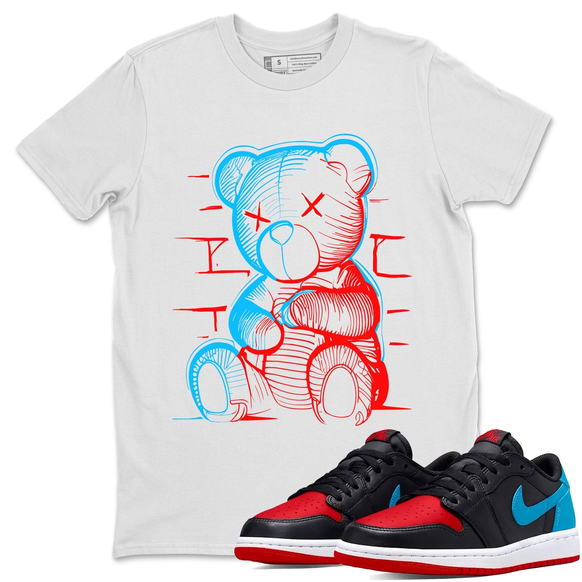 Neon Bear Unisex Tops - Air Jordan 1 UNC to Chicago