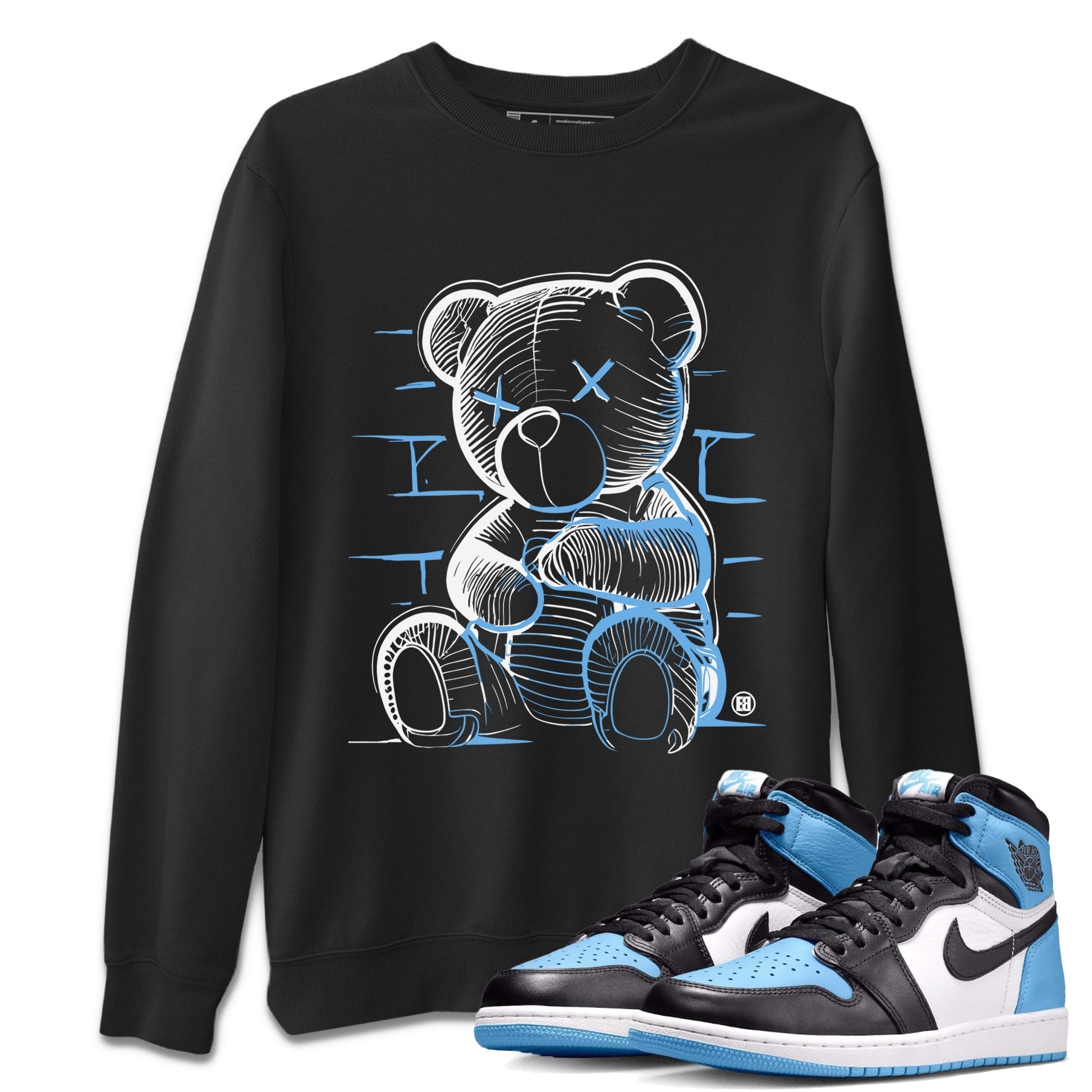 Neon Bear Unisex Tops - Air Jordan 1 UNC Toe