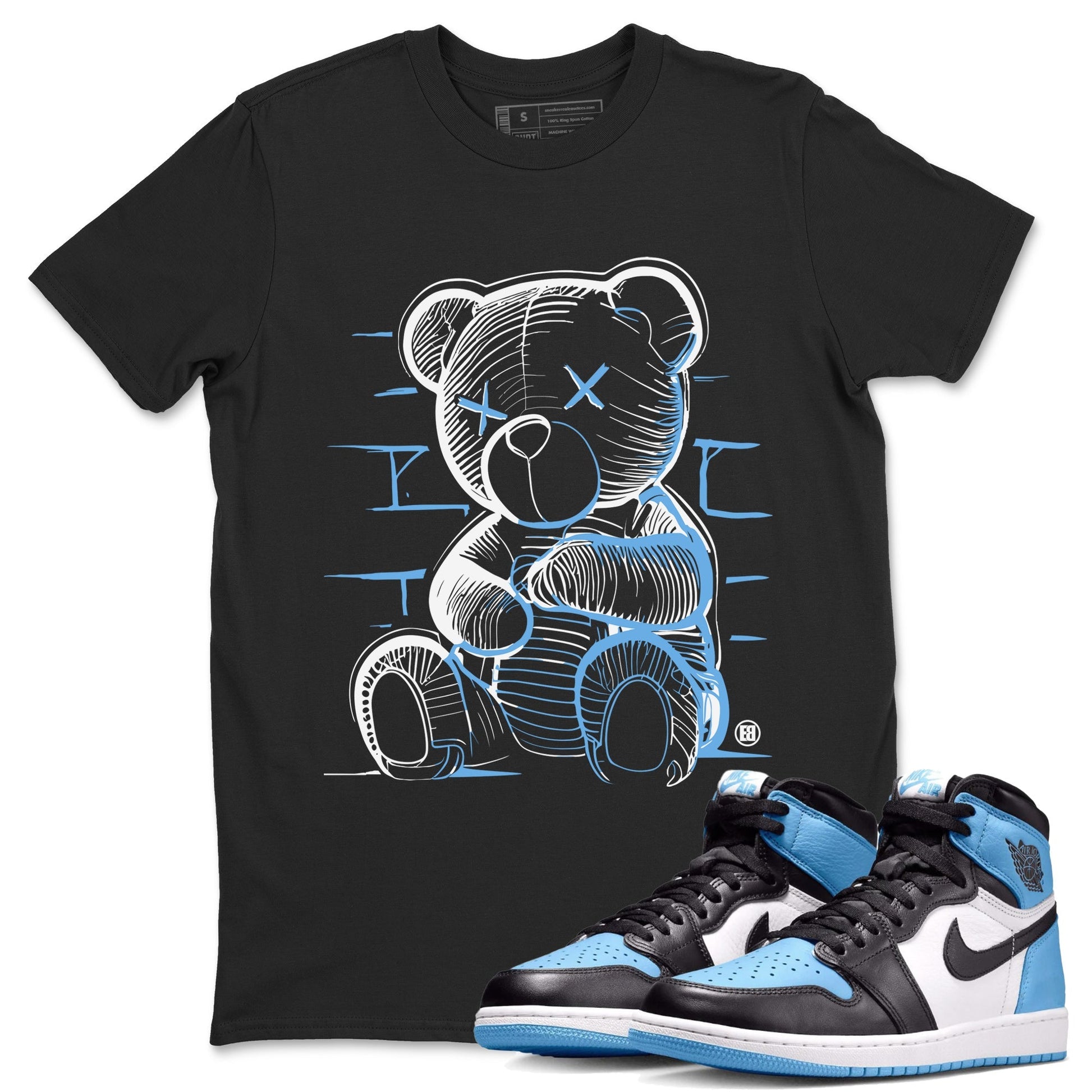 Neon Bear Unisex Tops - Air Jordan 1 UNC Toe