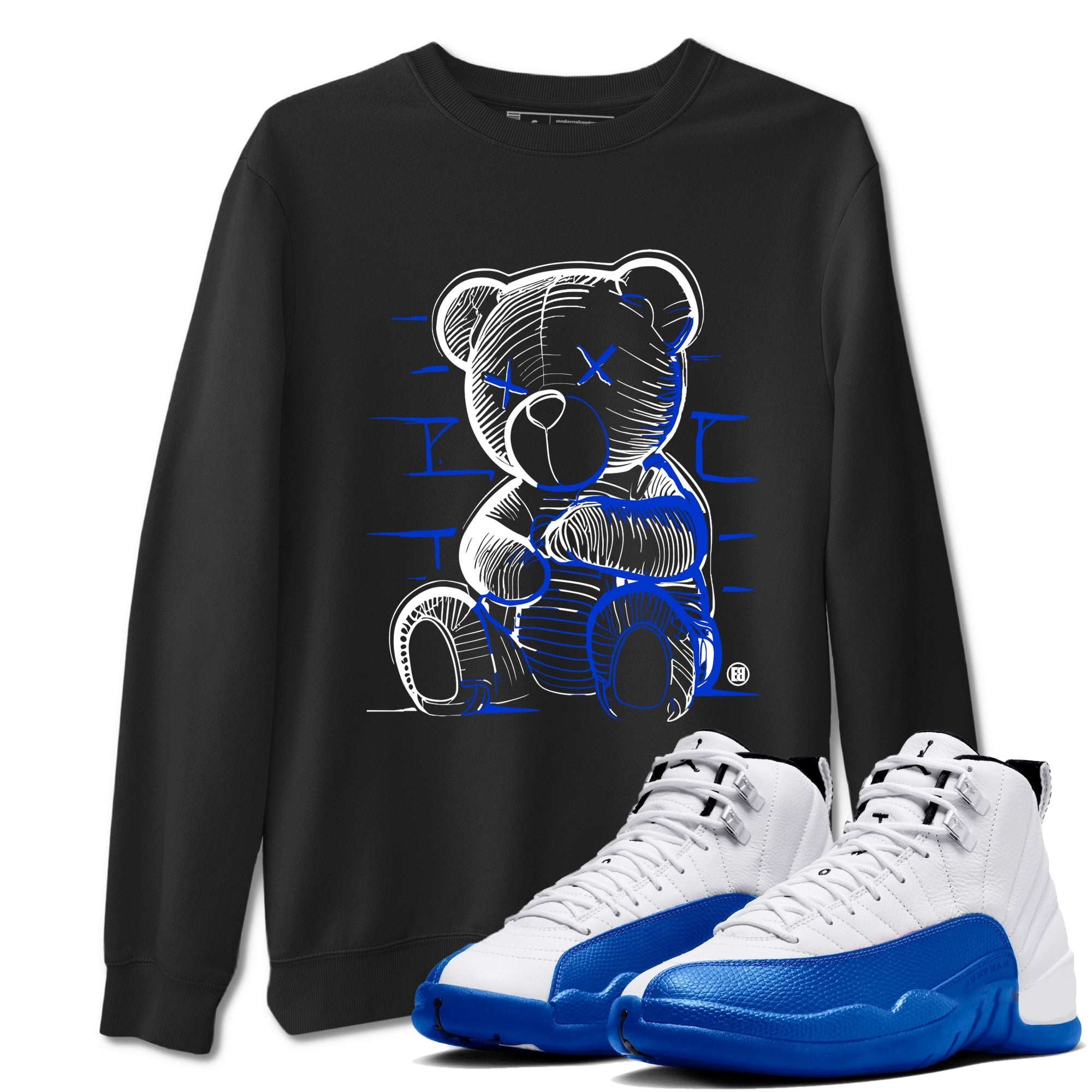 Neon Bear Sneaker Tees - Air Jordan 12 Blueberry