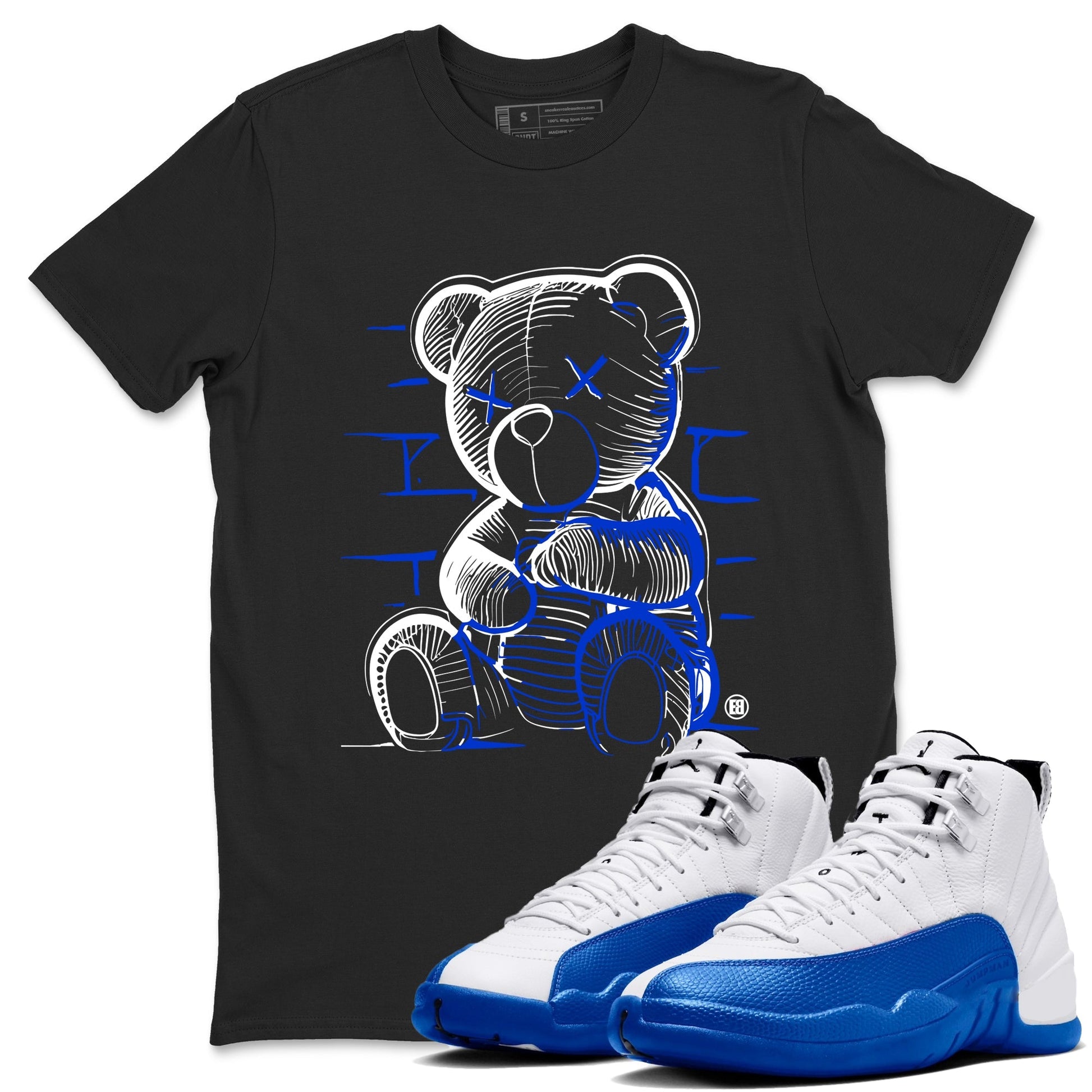 Neon Bear Sneaker Tees - Air Jordan 12 Blueberry