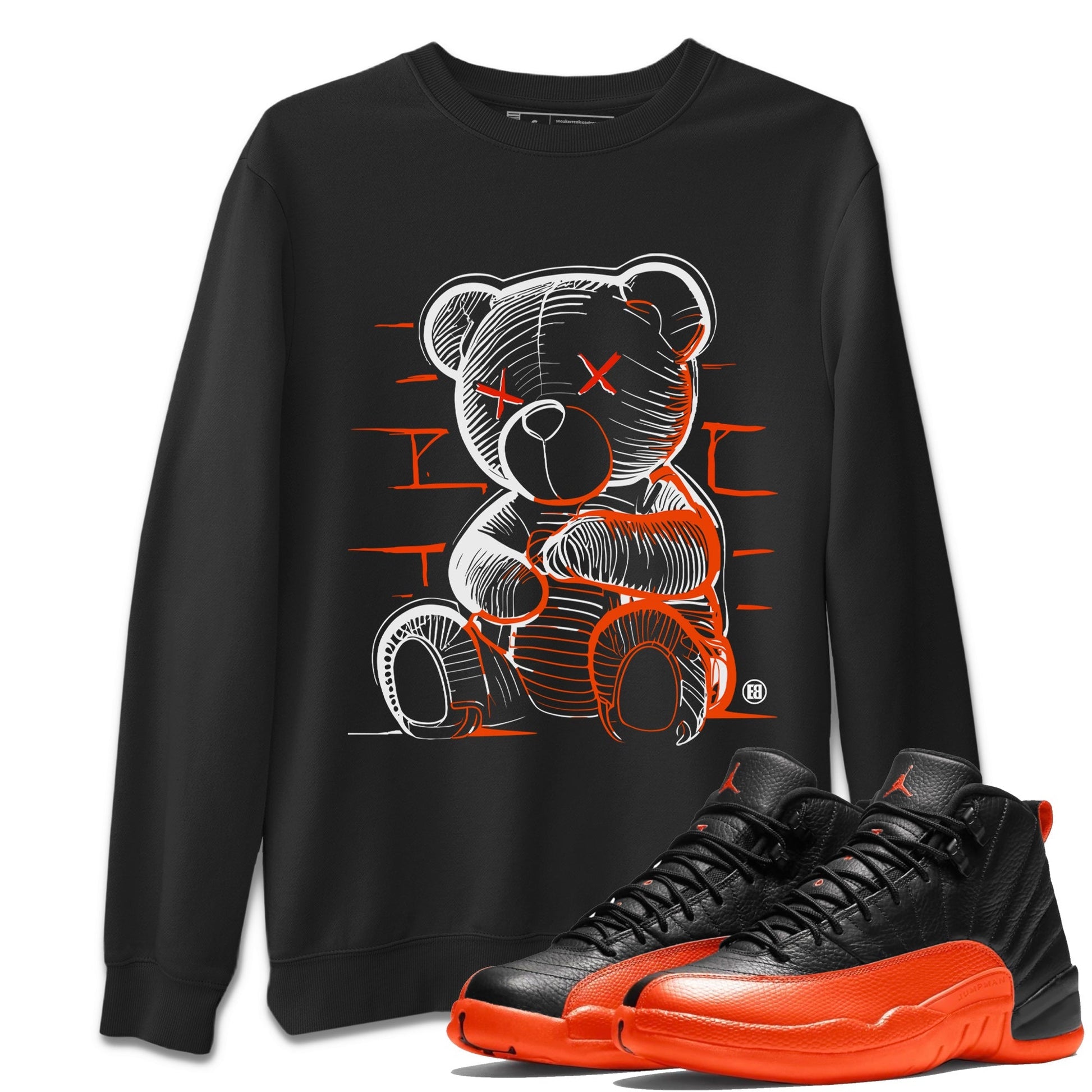 Neon Bear Unisex Tops - Air Jordan 12 Brilliant Orange