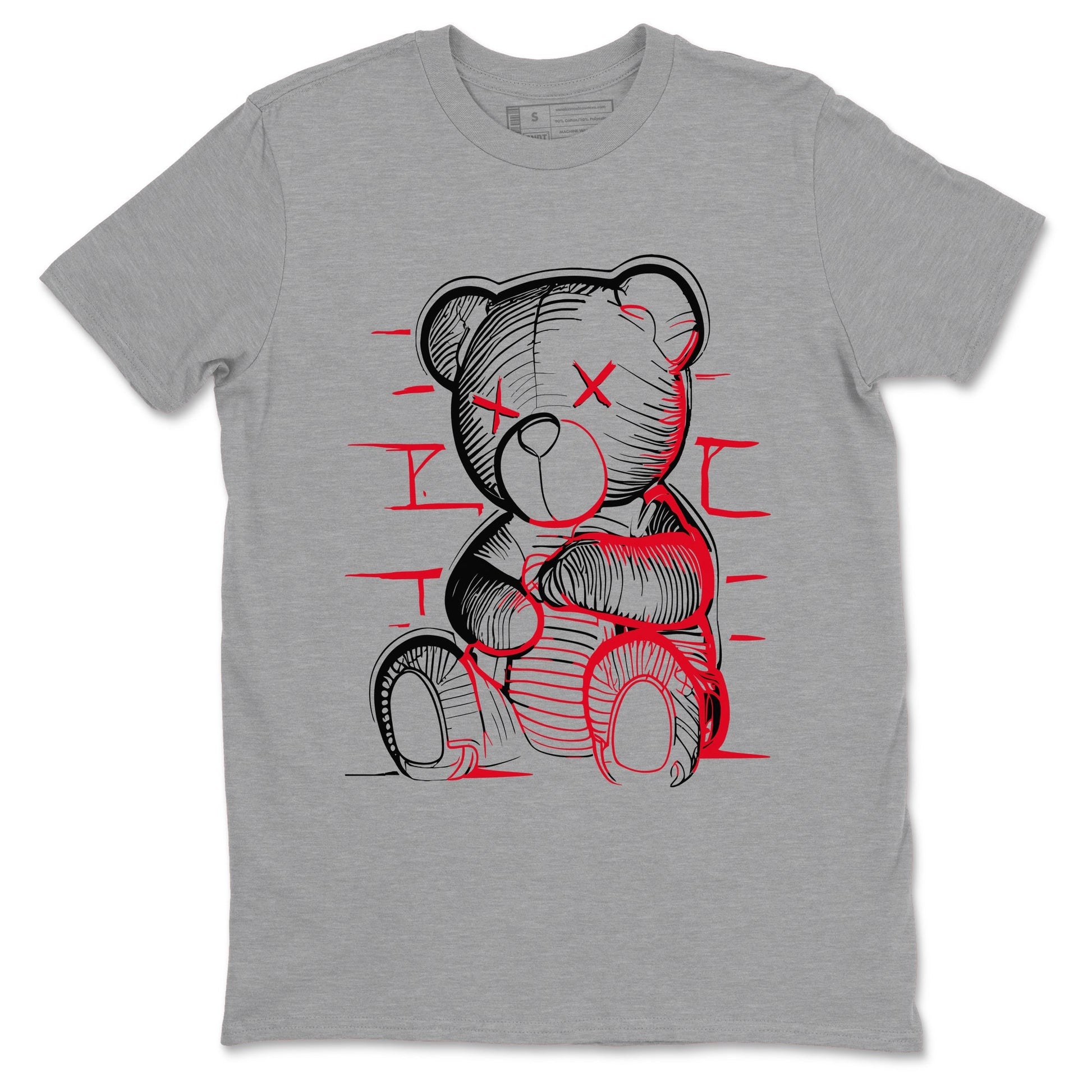 Neon Bear Sneaker Tees - Air Jordan 12 Flu Game
