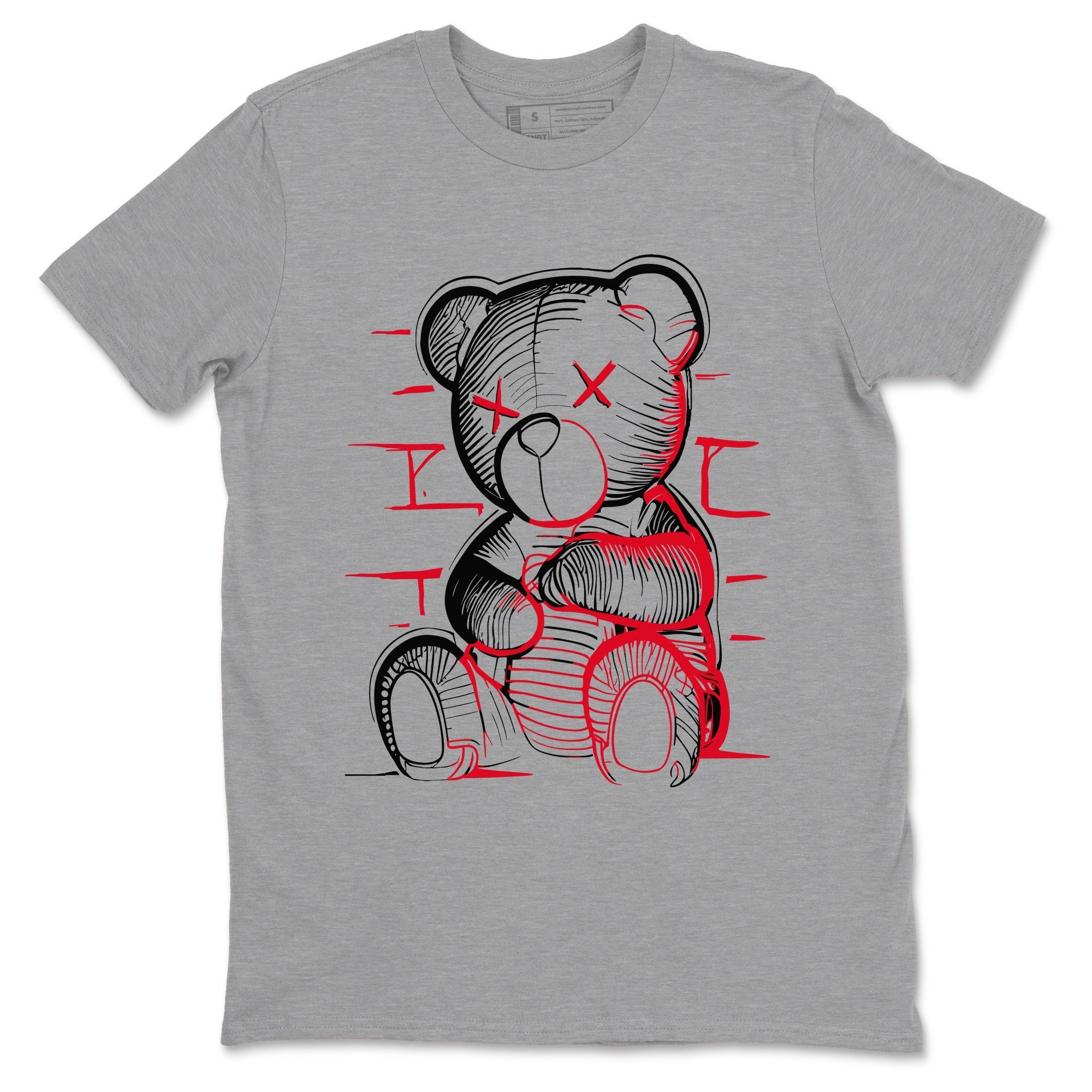 Neon Bear Sneaker Tees - Air Jordan 12 Flu Game
