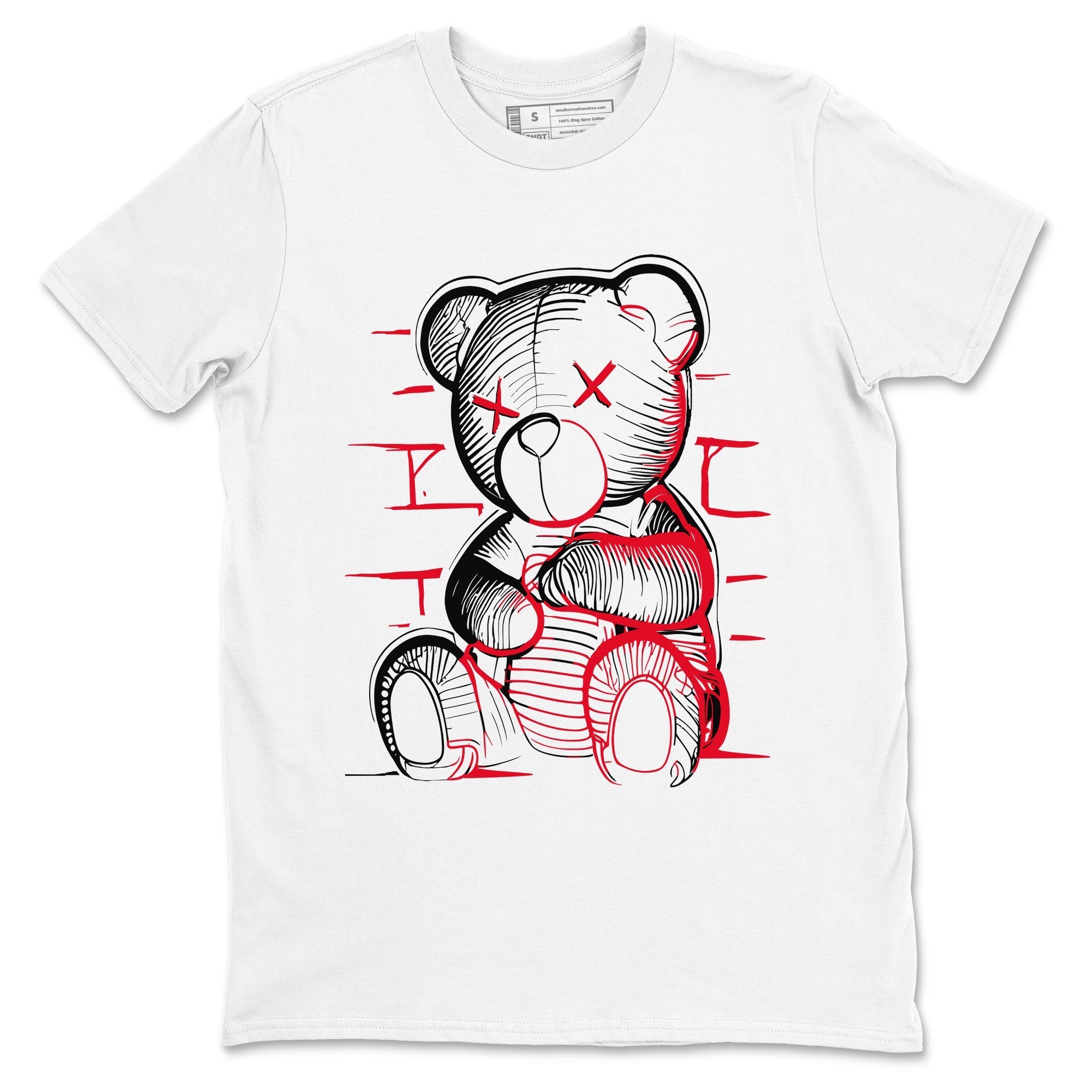 Neon Bear Sneaker Tees - Air Jordan 12 Flu Game