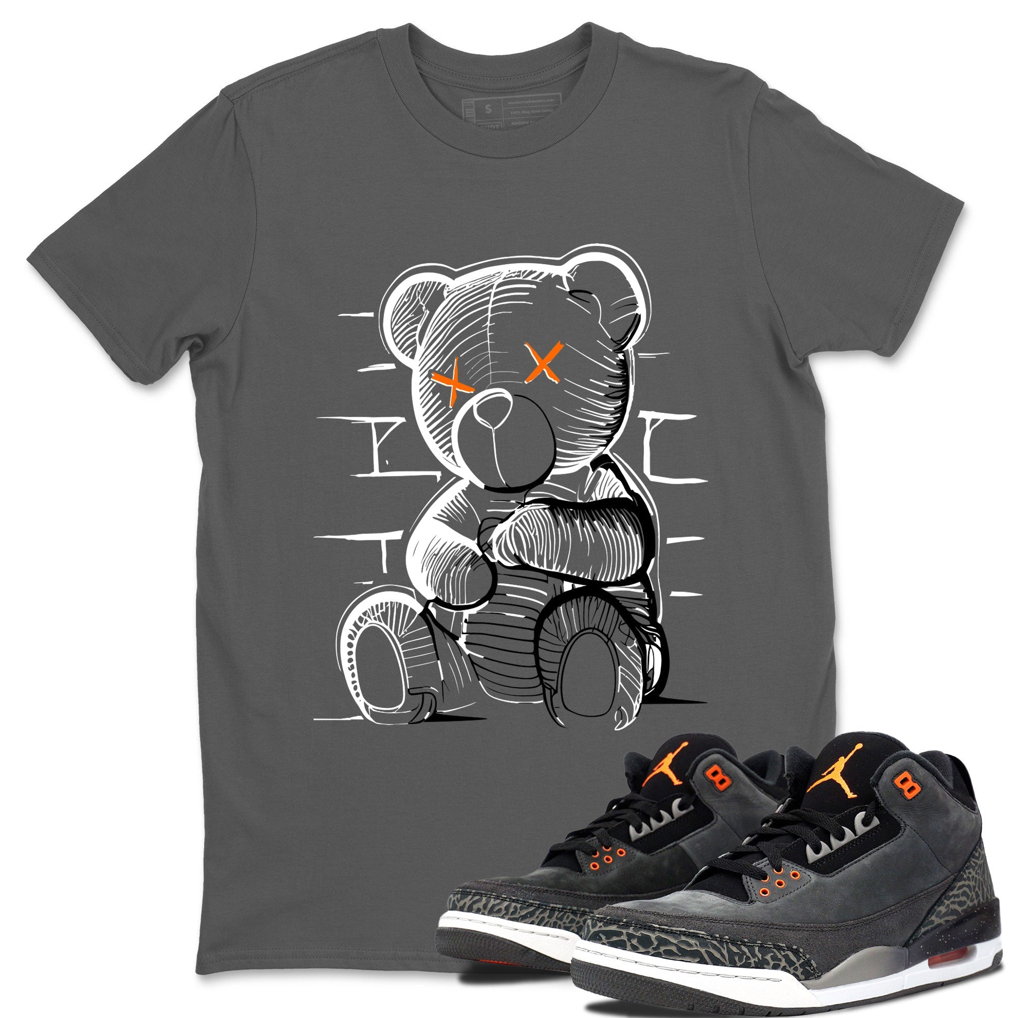 Neon Bear Sneaker Tee - Air Jordan 3 Fear