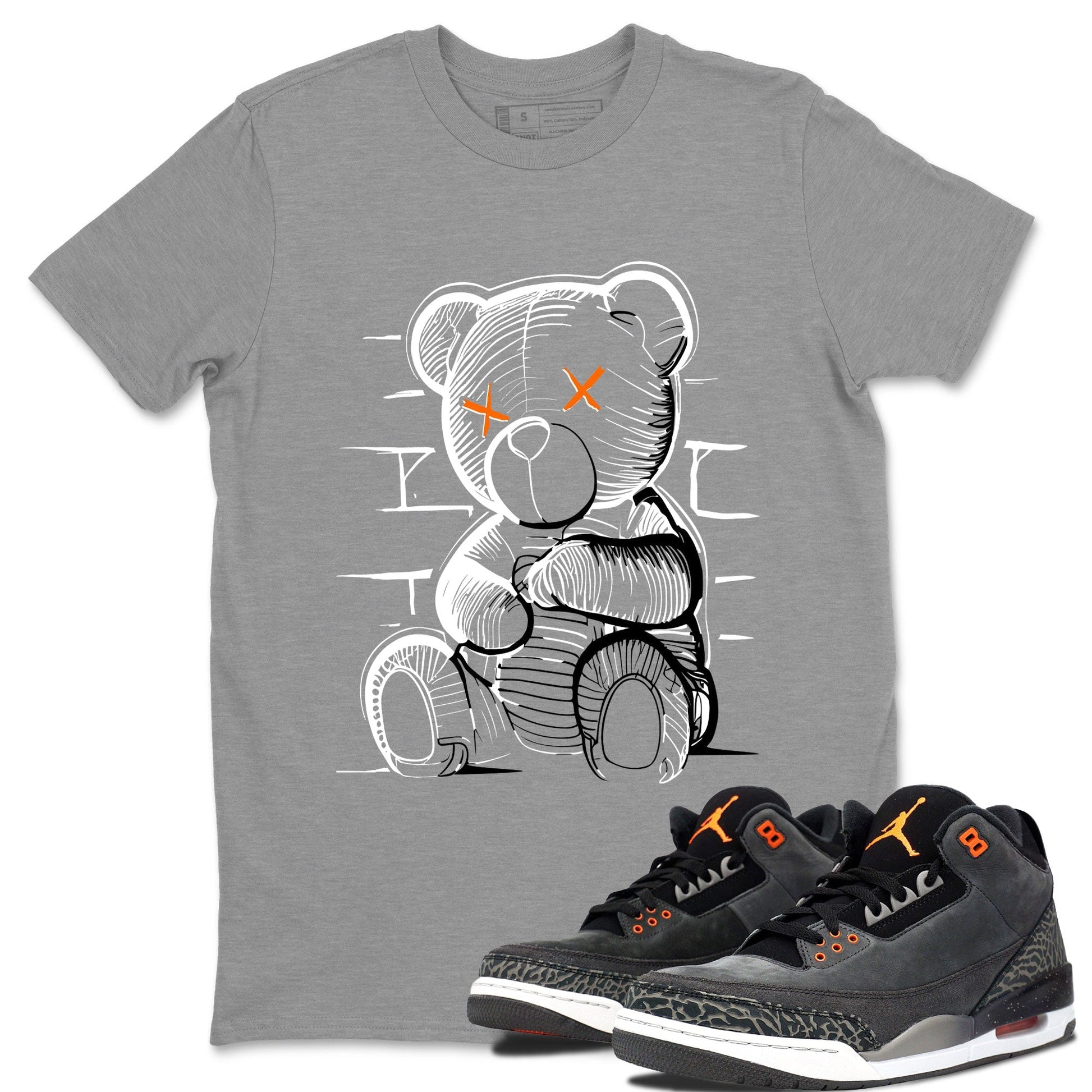 Neon Bear Sneaker Tee - Air Jordan 3 Fear