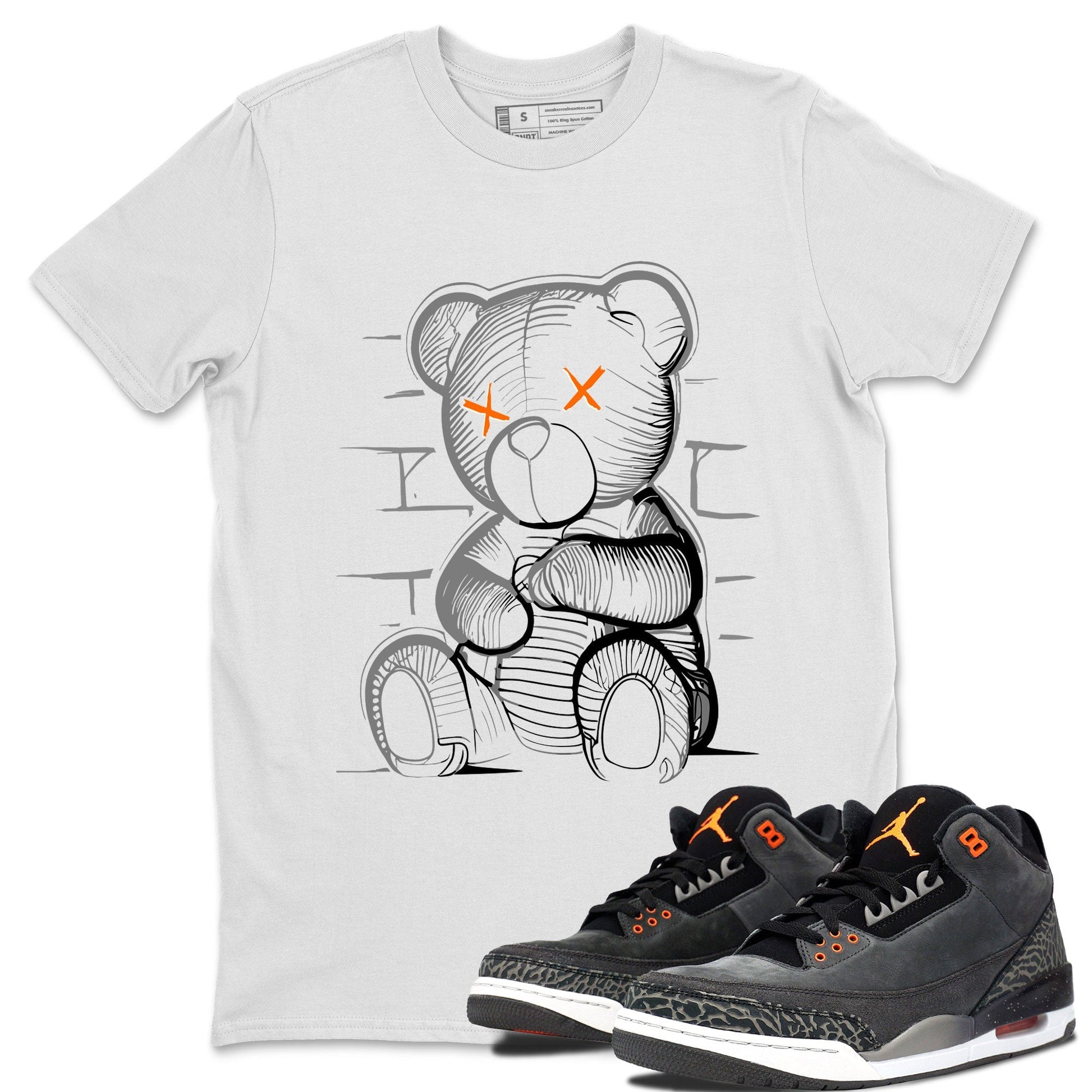 Neon Bear Sneaker Tee - Air Jordan 3 Fear