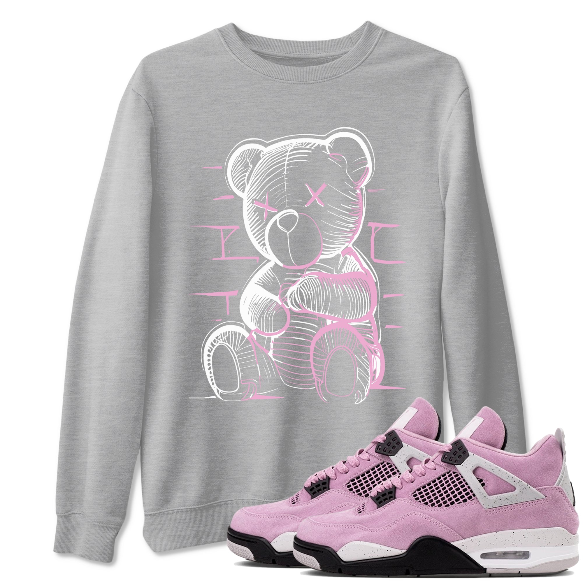 Neon Bear Sneaker Tees - Air Jordan 4 Orchid