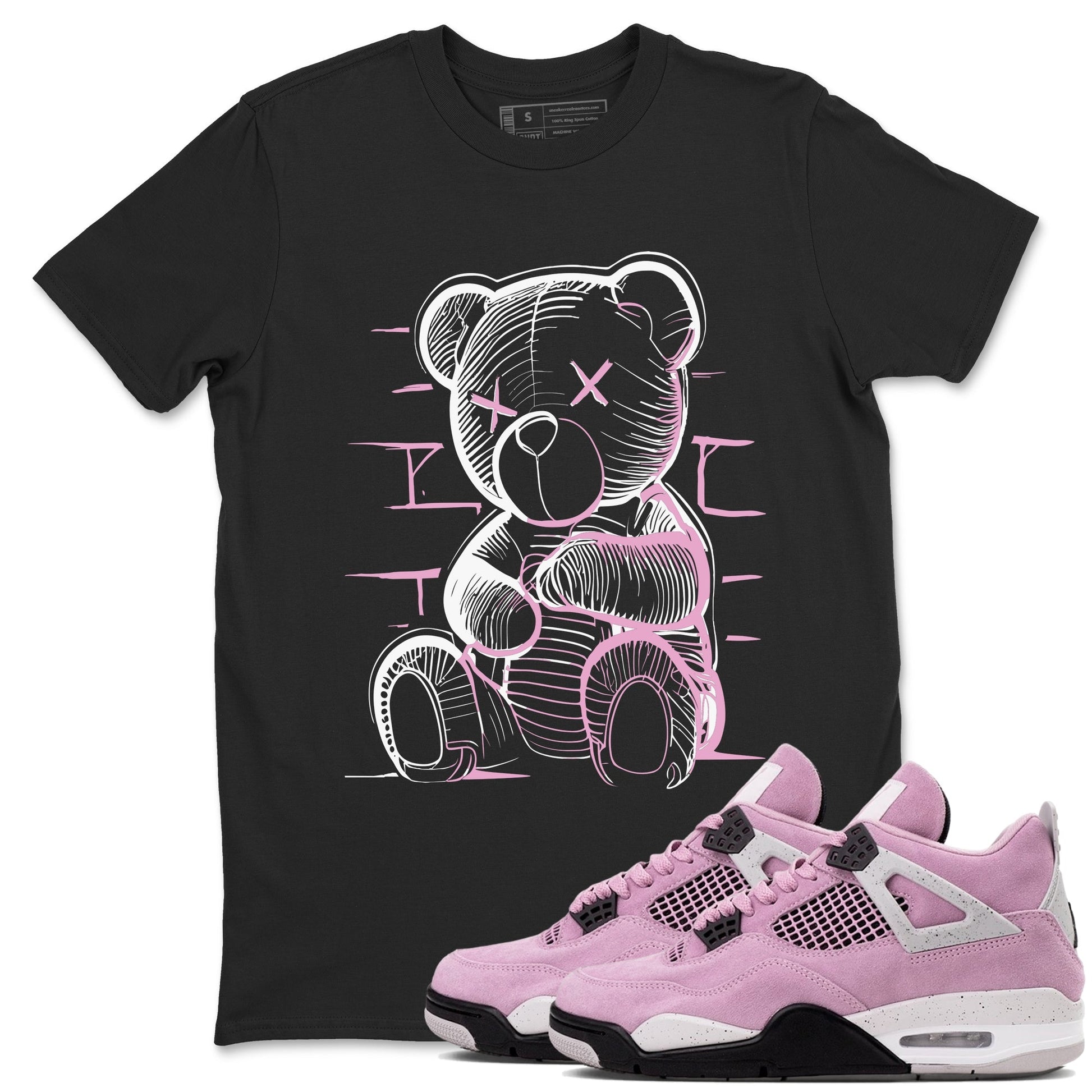 Neon Bear Sneaker Tees - Air Jordan 4 Orchid
