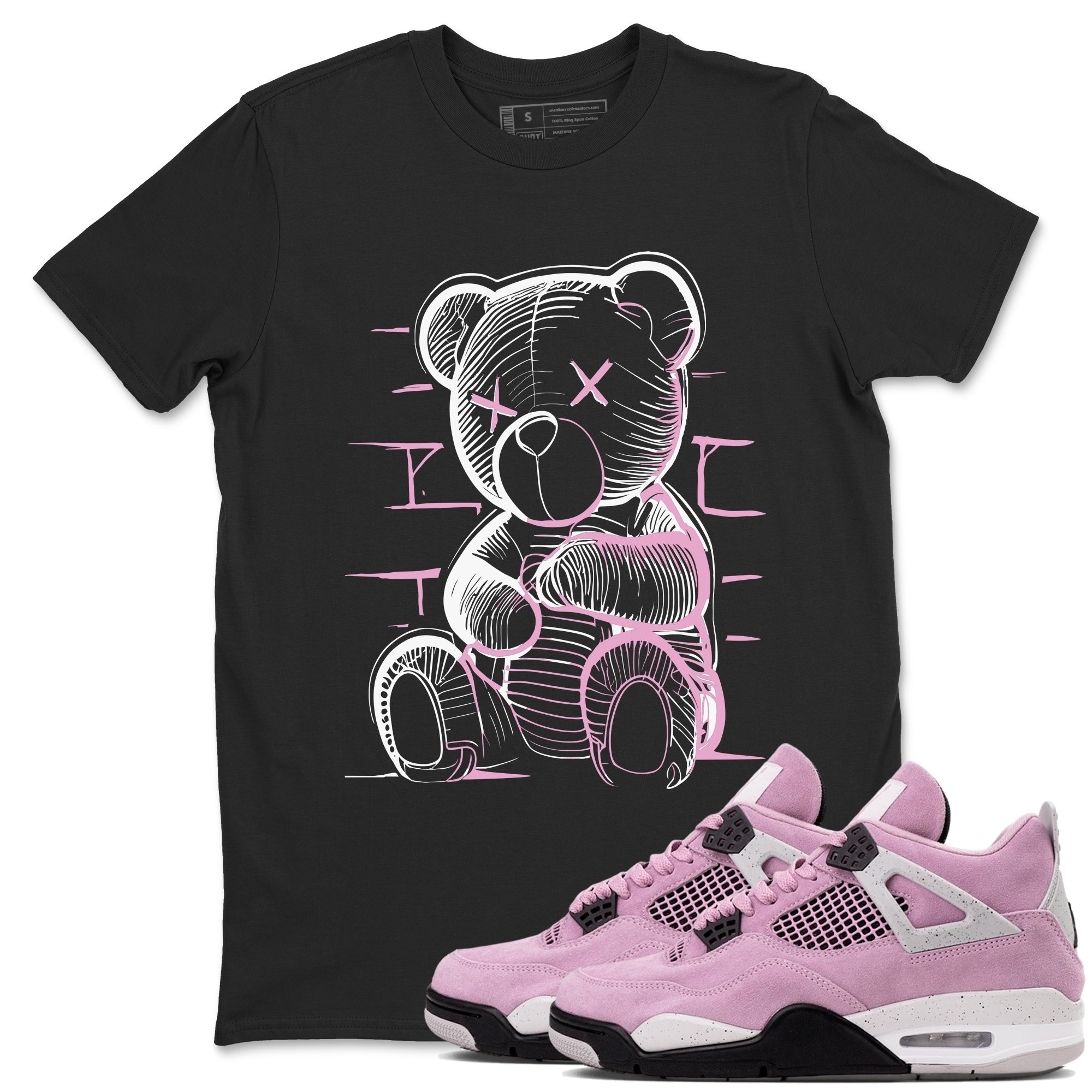 Neon Bear Sneaker Tees - Air Jordan 4 Orchid