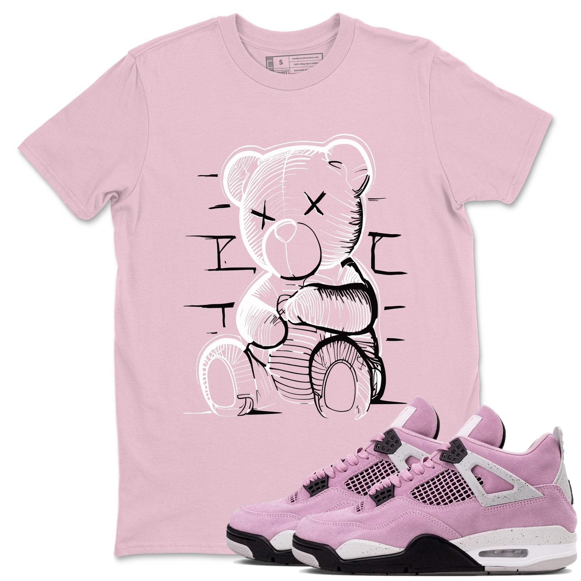 Neon Bear Sneaker Tees - Air Jordan 4 Orchid