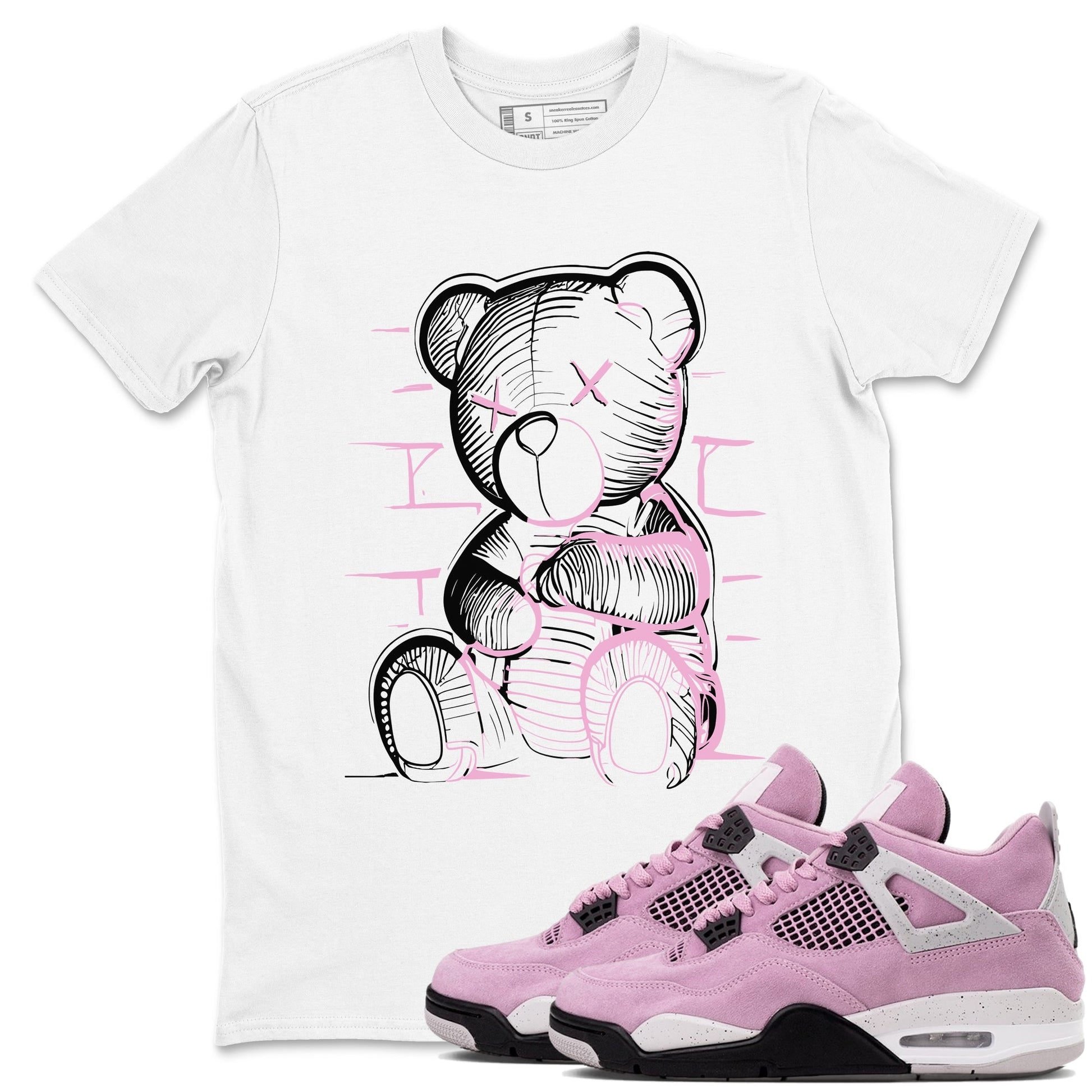 Neon Bear Sneaker Tees - Air Jordan 4 Orchid