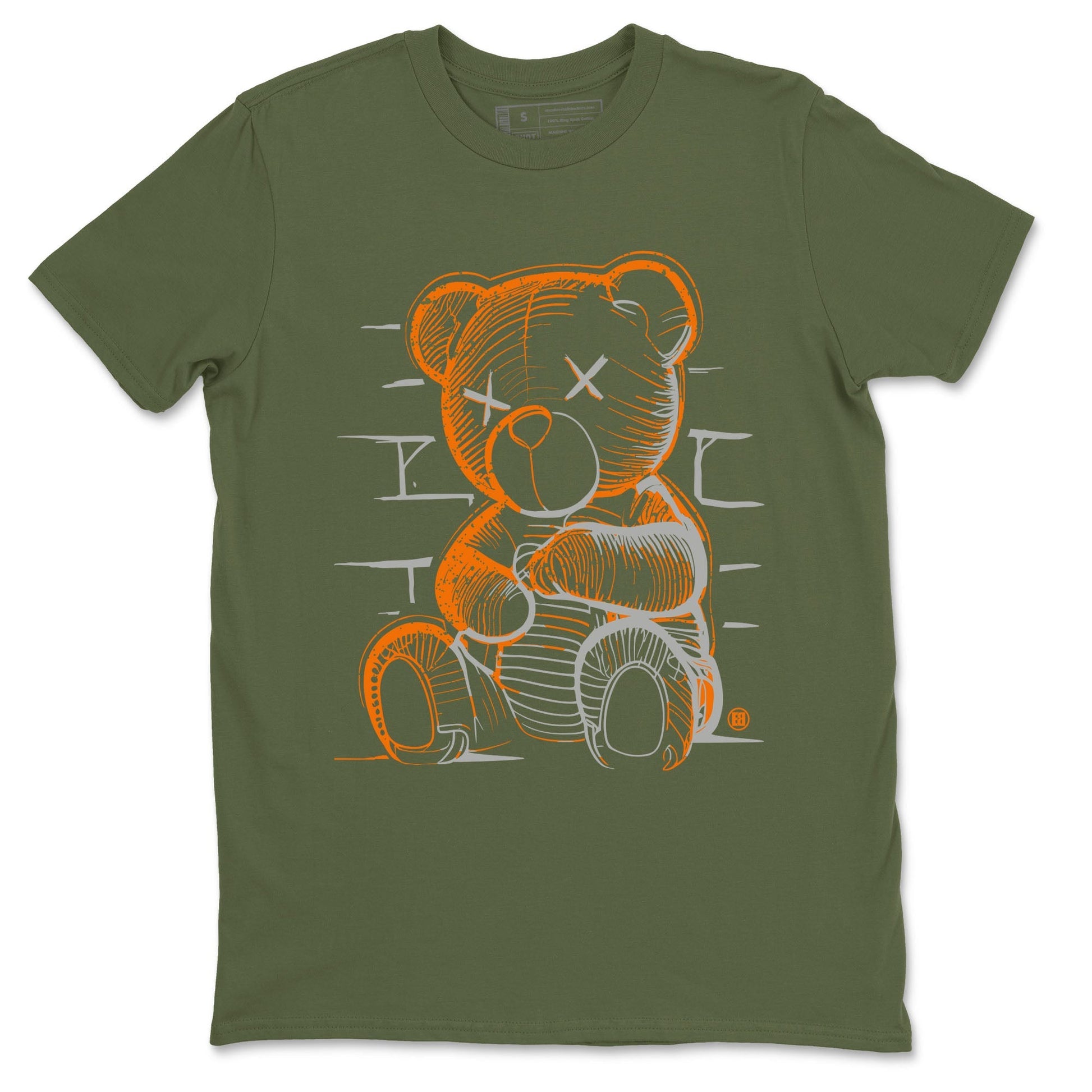 Neon Bear Sneaker Tees - Air Jordan 5 Olive