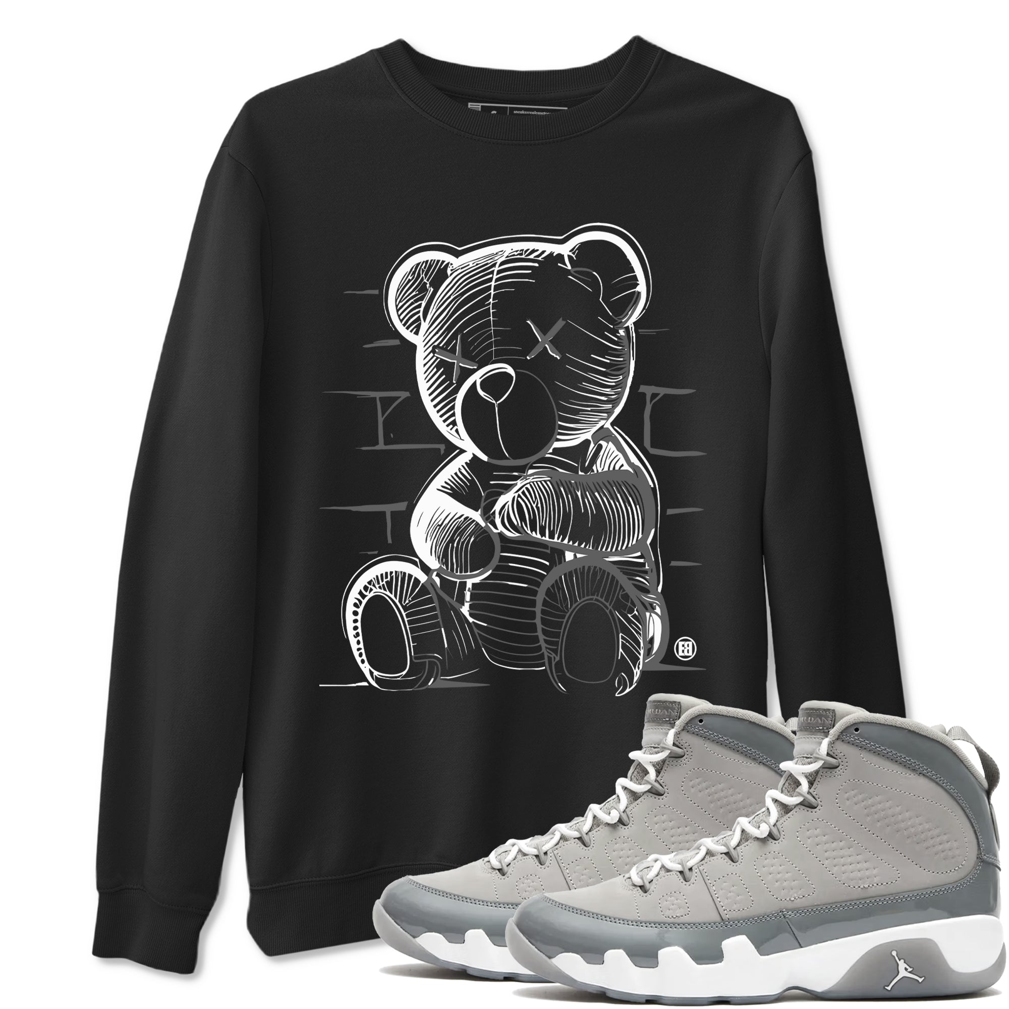 Neon Bear Sneaker Tees - Air Jordan 9 Cool Grey