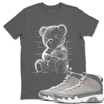 Neon Bear Sneaker Tees - Air Jordan 9 Cool Grey