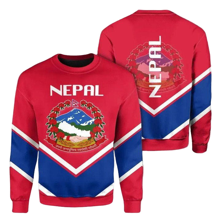Nepal Coat Of Arms Sweater Lucian Style J5W ? Usalast