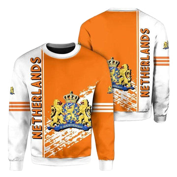 Netherlands Coat Of Arms Sweater Quarter Style J7 ? Usalast