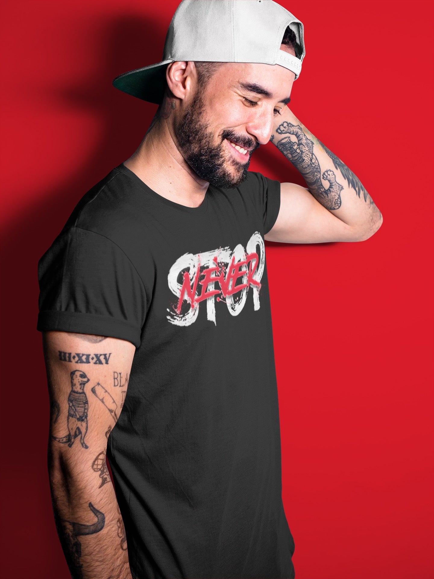 Never Stop Unisex Tops - Yeezy 700 Hi-Res Red