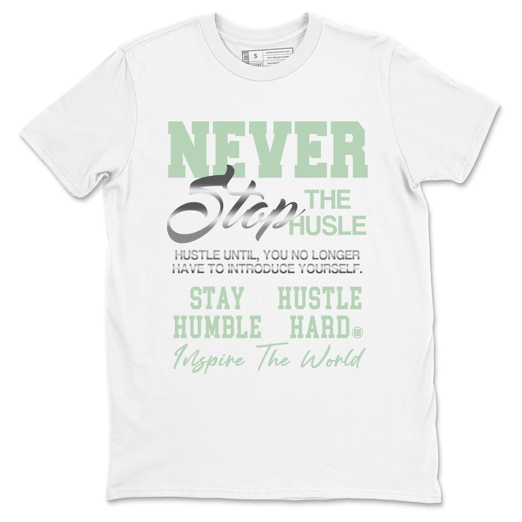 Never Stop The Hustle Sneaker Tees - Air Jordan 4 Abundance