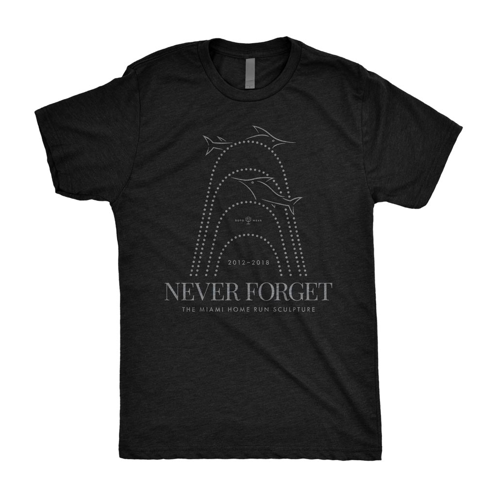 Never Forget The Miami Home Run Sculpture T-Shirt