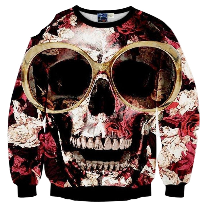 New Arrivals Hip Hop Hoodies Men Women Sweaters 3D Print Glasses Roses Skull Unisex Pullovers Brand Hoodies Sh6697 ? Usalast