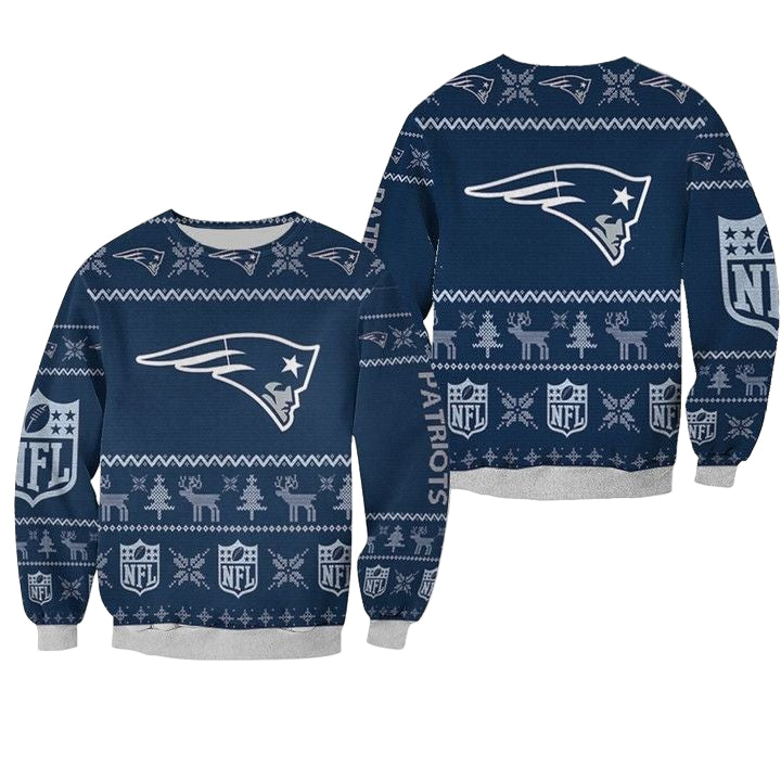 New England Patriots Nfl Ugly Sweater Christmas 3D Sweater ? Usalast