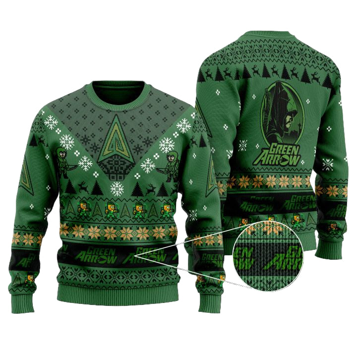 New Green Arrow Dc Comics Sweater ? Usalast