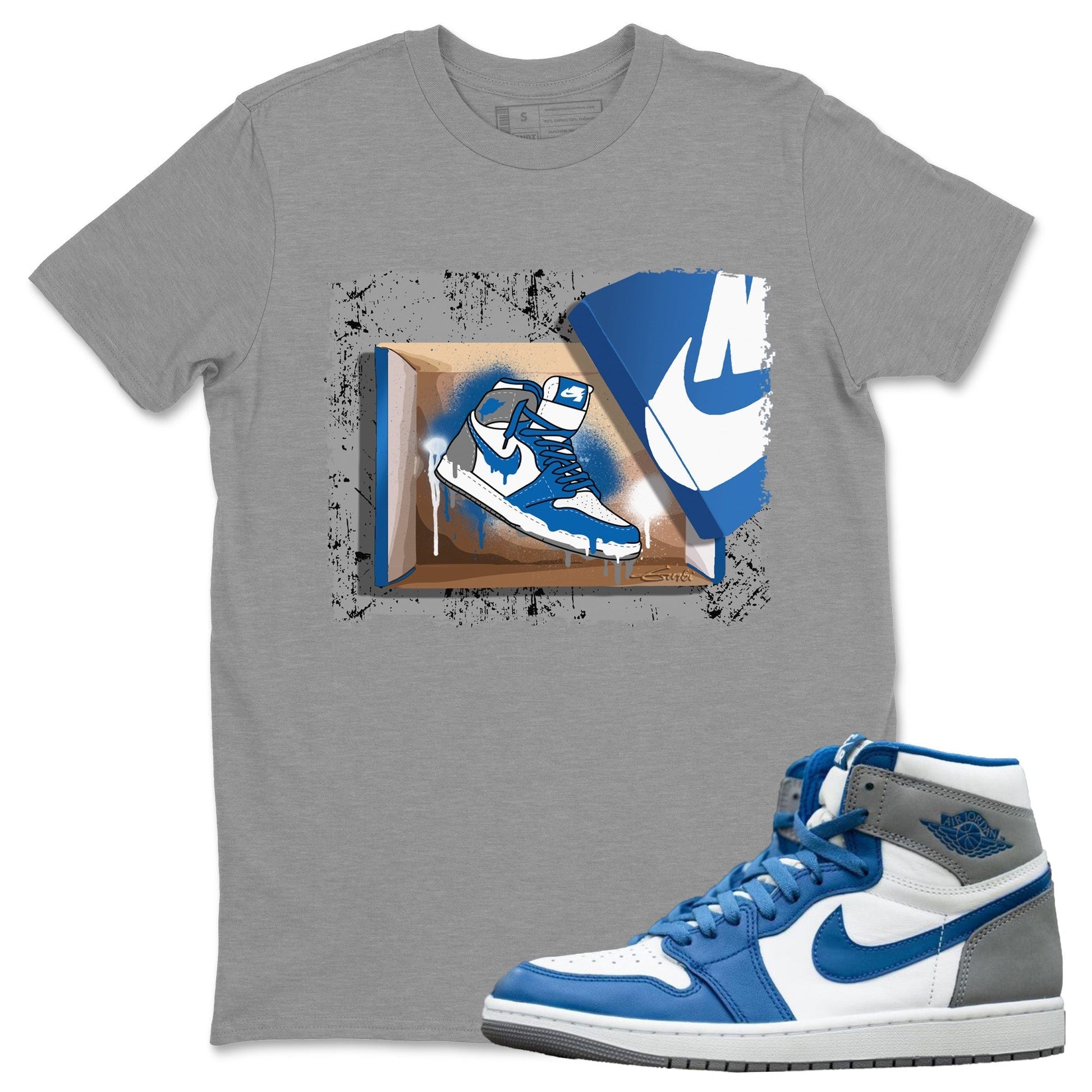 New Kicks Unisex Tops - Air Jordan 1 True Blue