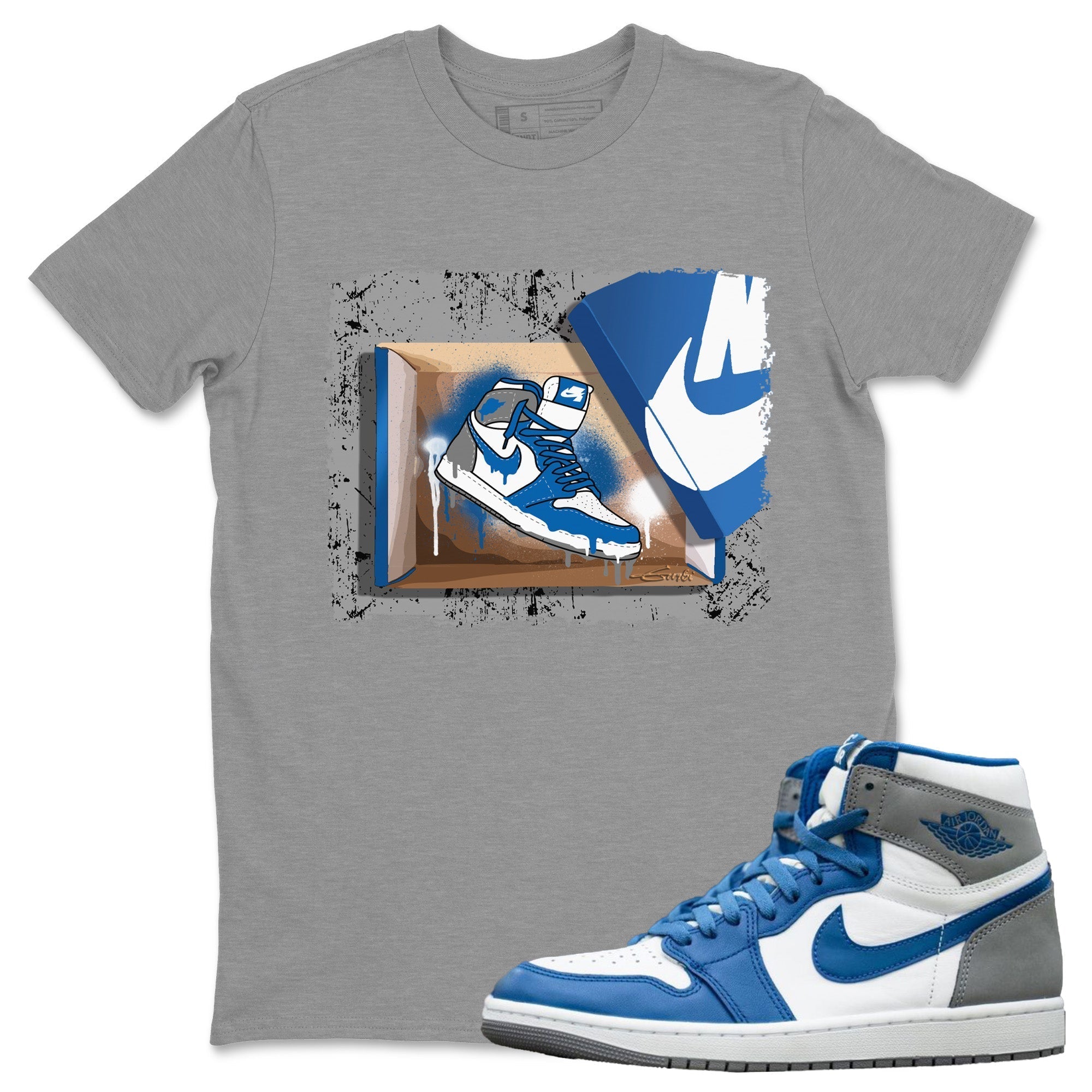 New Kicks Unisex Tops - Air Jordan 1 True Blue