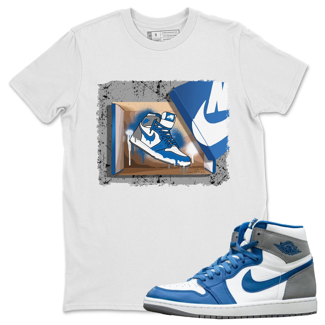 New Kicks Unisex Tops - Air Jordan 1 True Blue