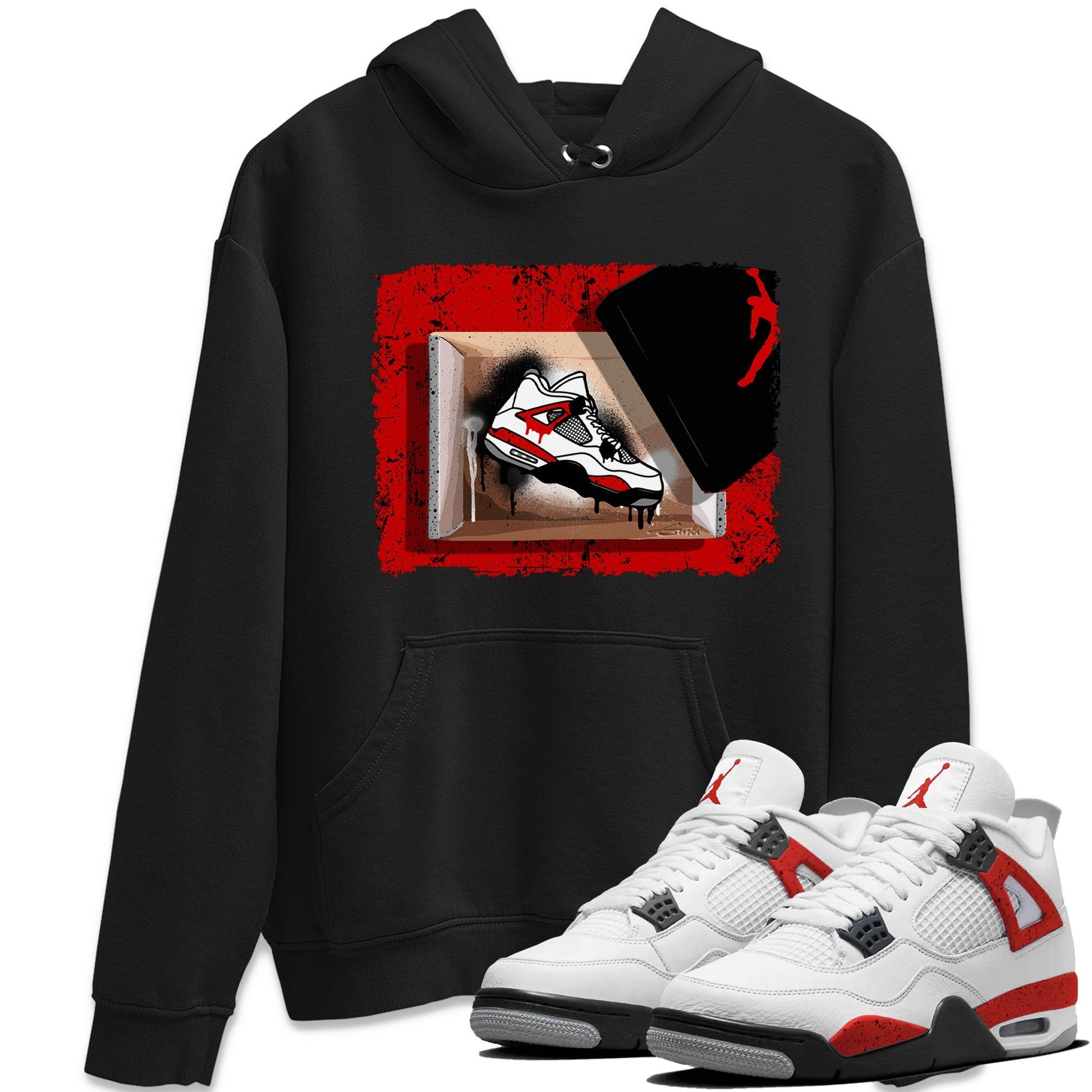 New Kicks Sneaker Tee - Air Jordan 4 Red Cement
