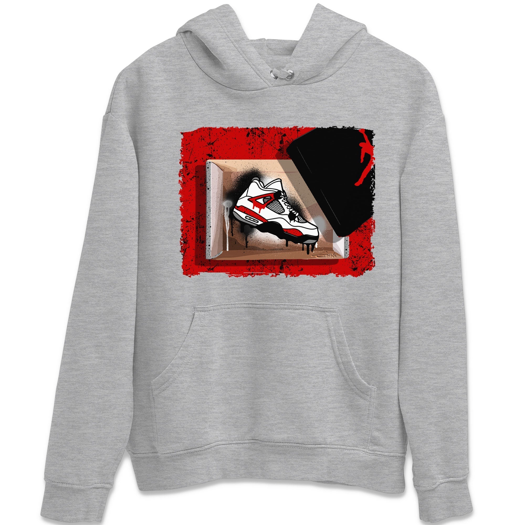 New Kicks Sneaker Tee - Air Jordan 4 Red Cement