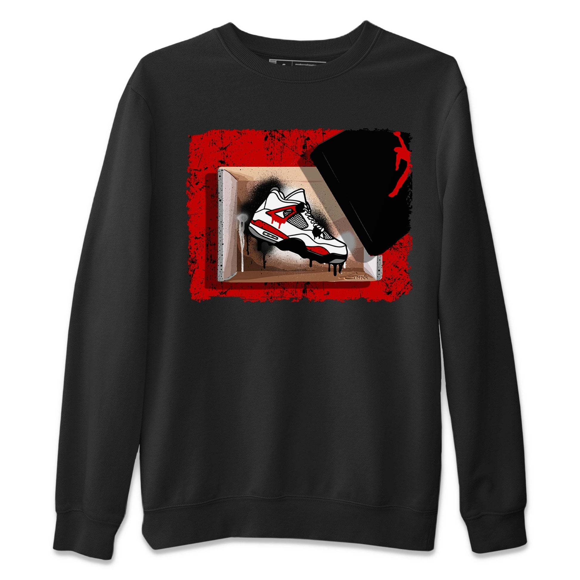 New Kicks Sneaker Tee - Air Jordan 4 Red Cement