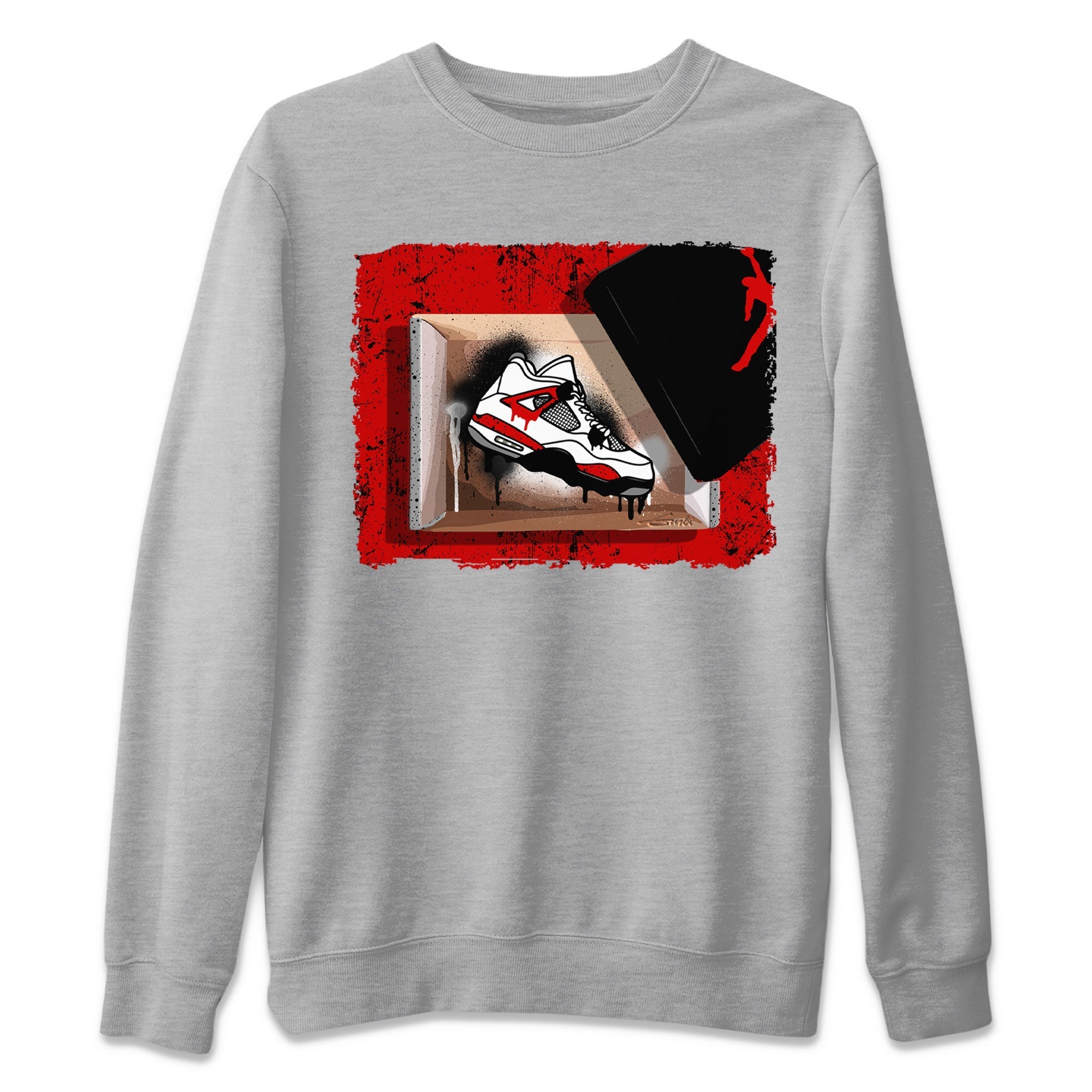 New Kicks Sneaker Tee - Air Jordan 4 Red Cement