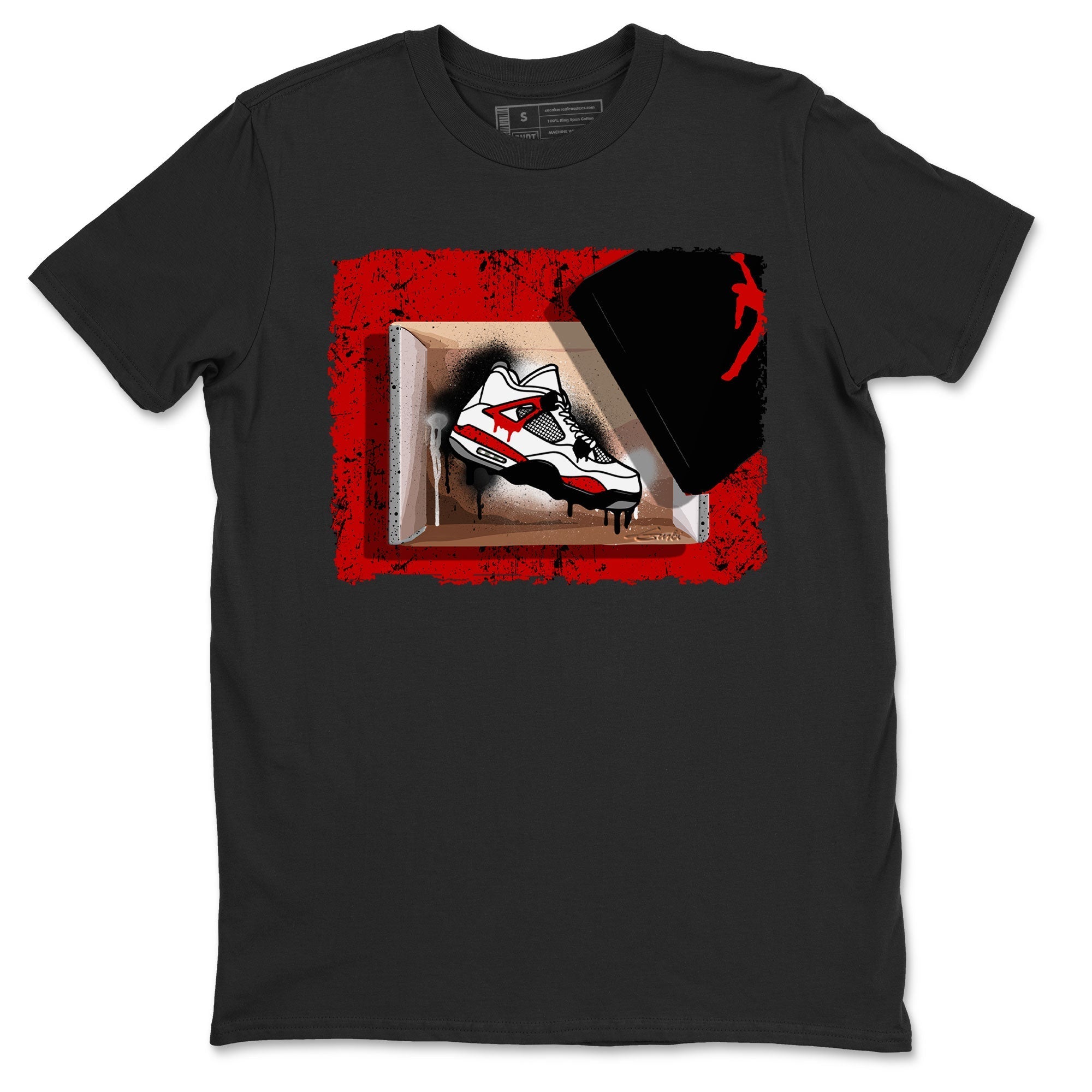 New Kicks Sneaker Tee - Air Jordan 4 Red Cement