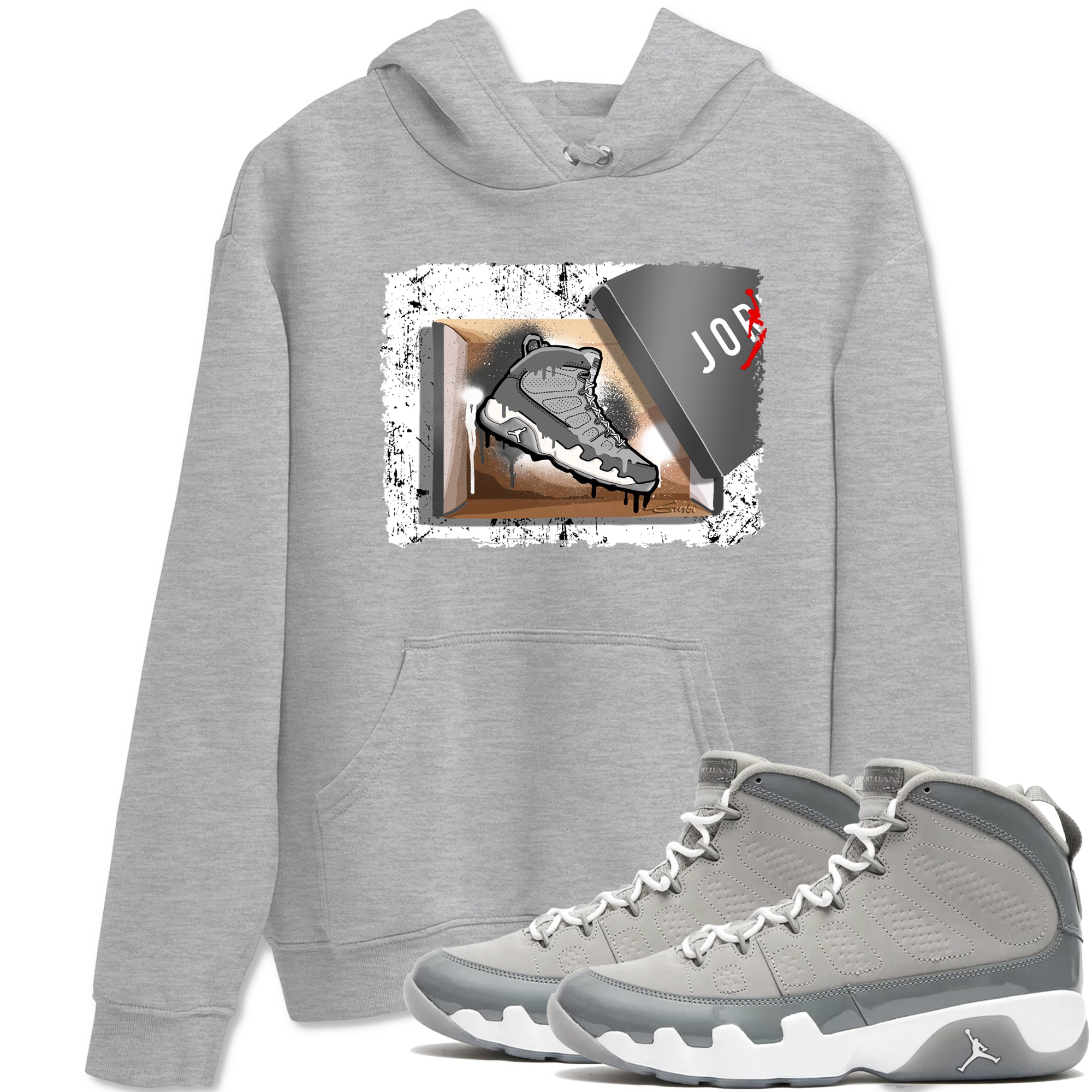 New Kicks Sneaker Tees - Air Jordan 9 Cool Grey