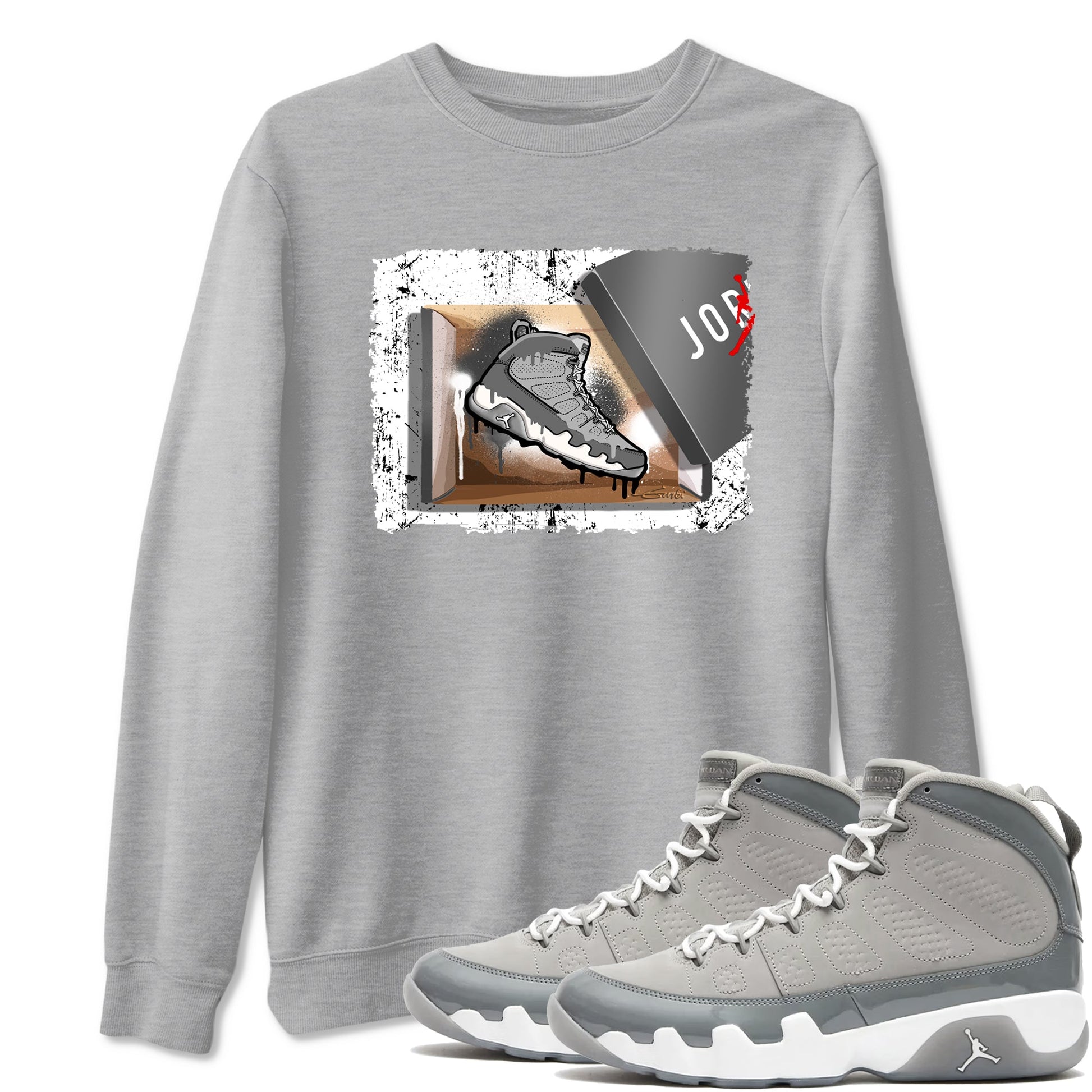 New Kicks Sneaker Tees - Air Jordan 9 Cool Grey