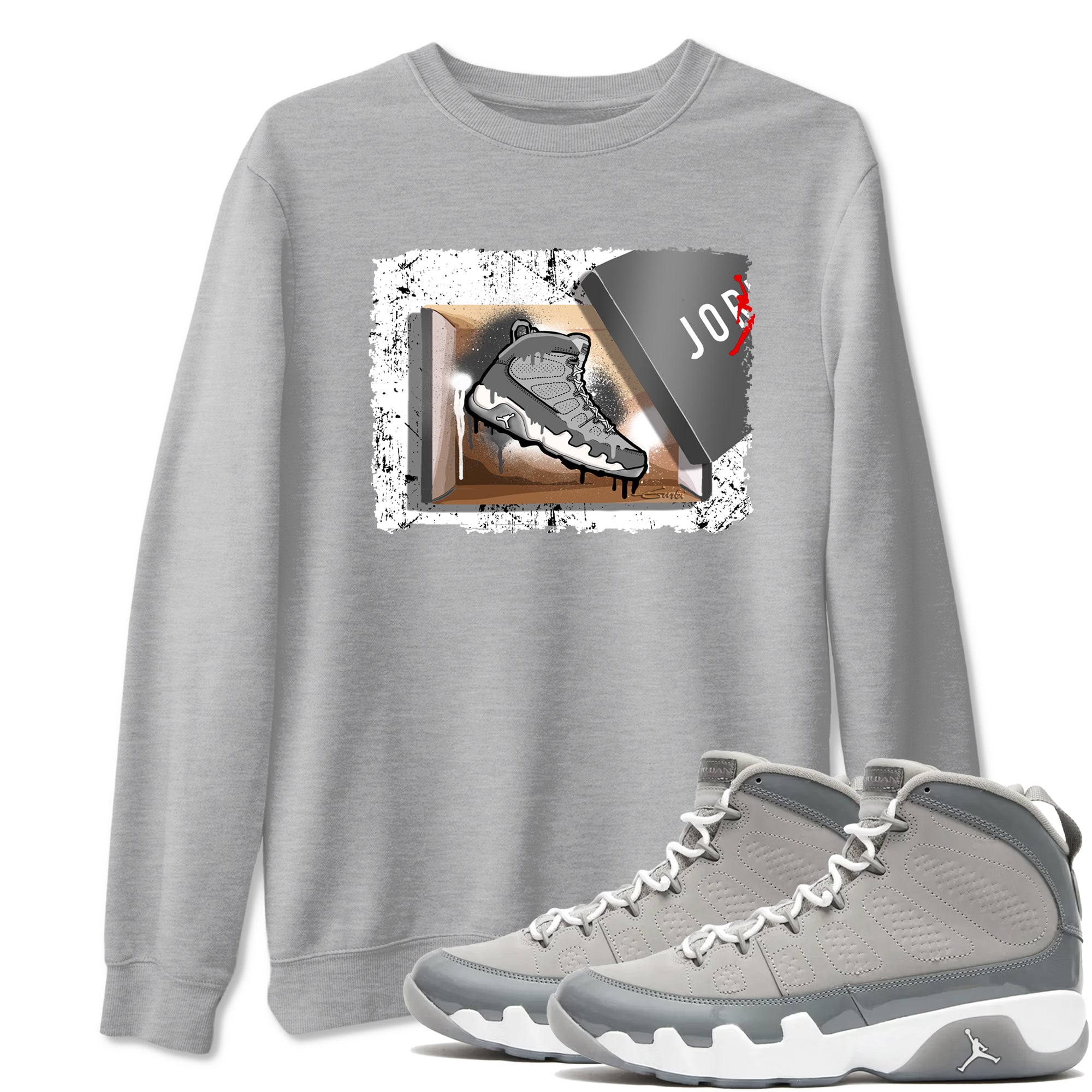 New Kicks Sneaker Tees - Air Jordan 9 Cool Grey