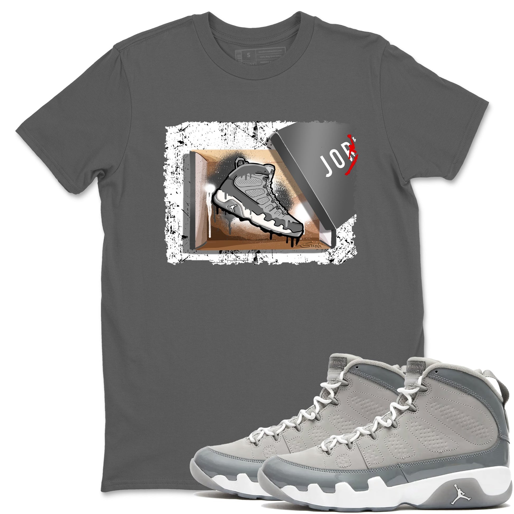 New Kicks Sneaker Tees - Air Jordan 9 Cool Grey