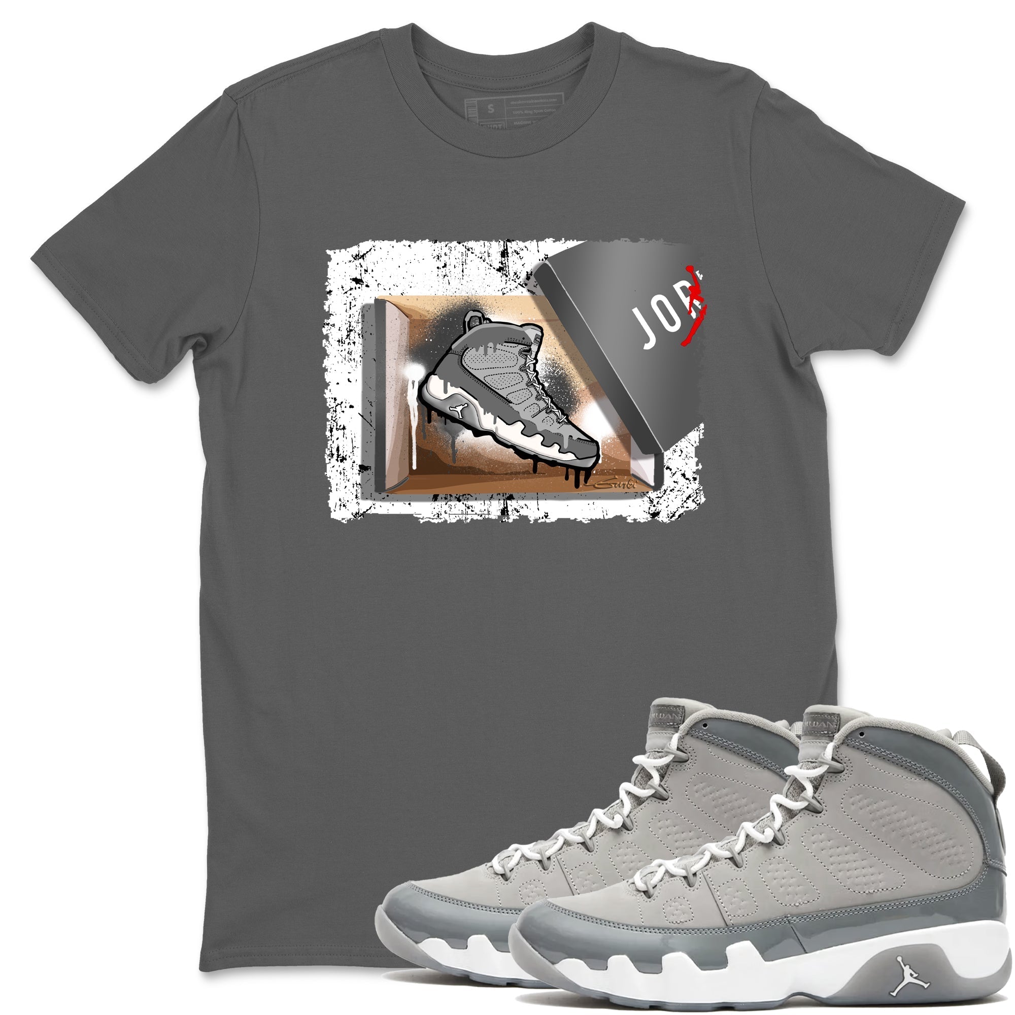 New Kicks Sneaker Tees - Air Jordan 9 Cool Grey
