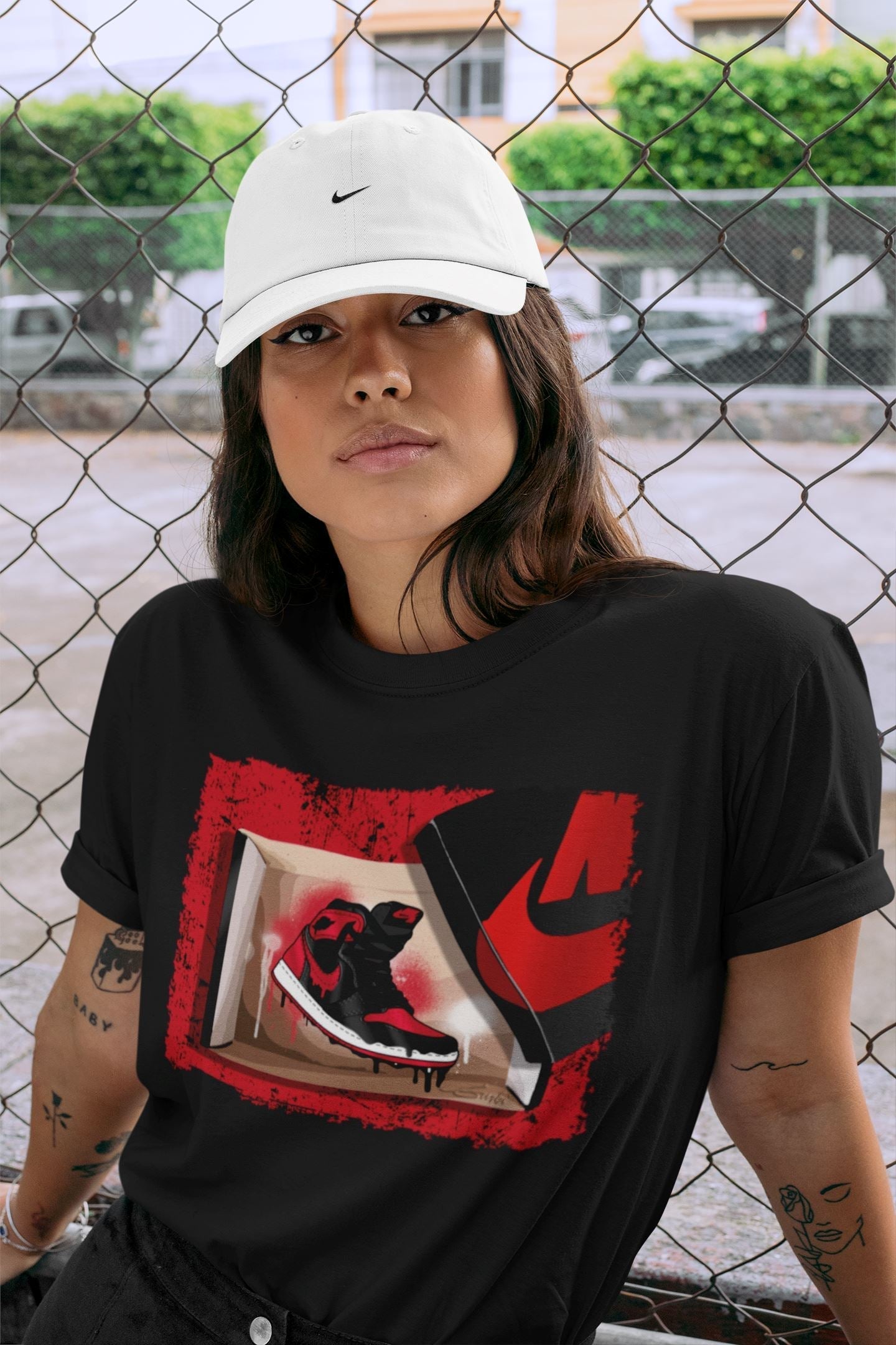 New Kicks Unisex Tops - Air Jordan 1 Bred Patent