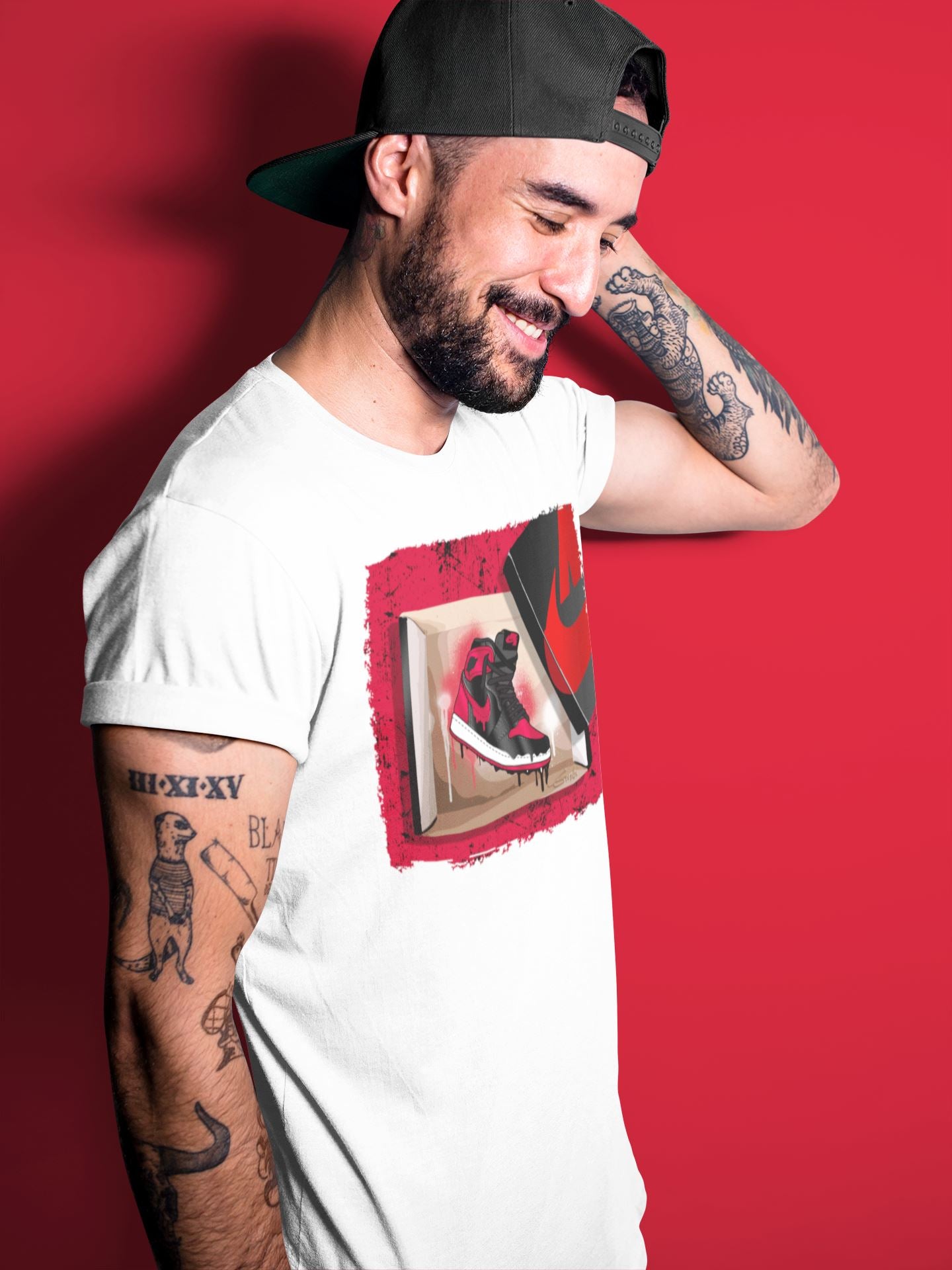New Kicks Unisex Tops - Air Jordan 1 Bred Patent